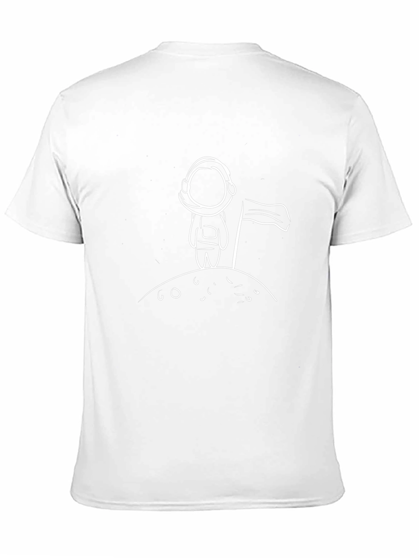 Astronaut on Moon T-Shirt - Space Graphic Tee
