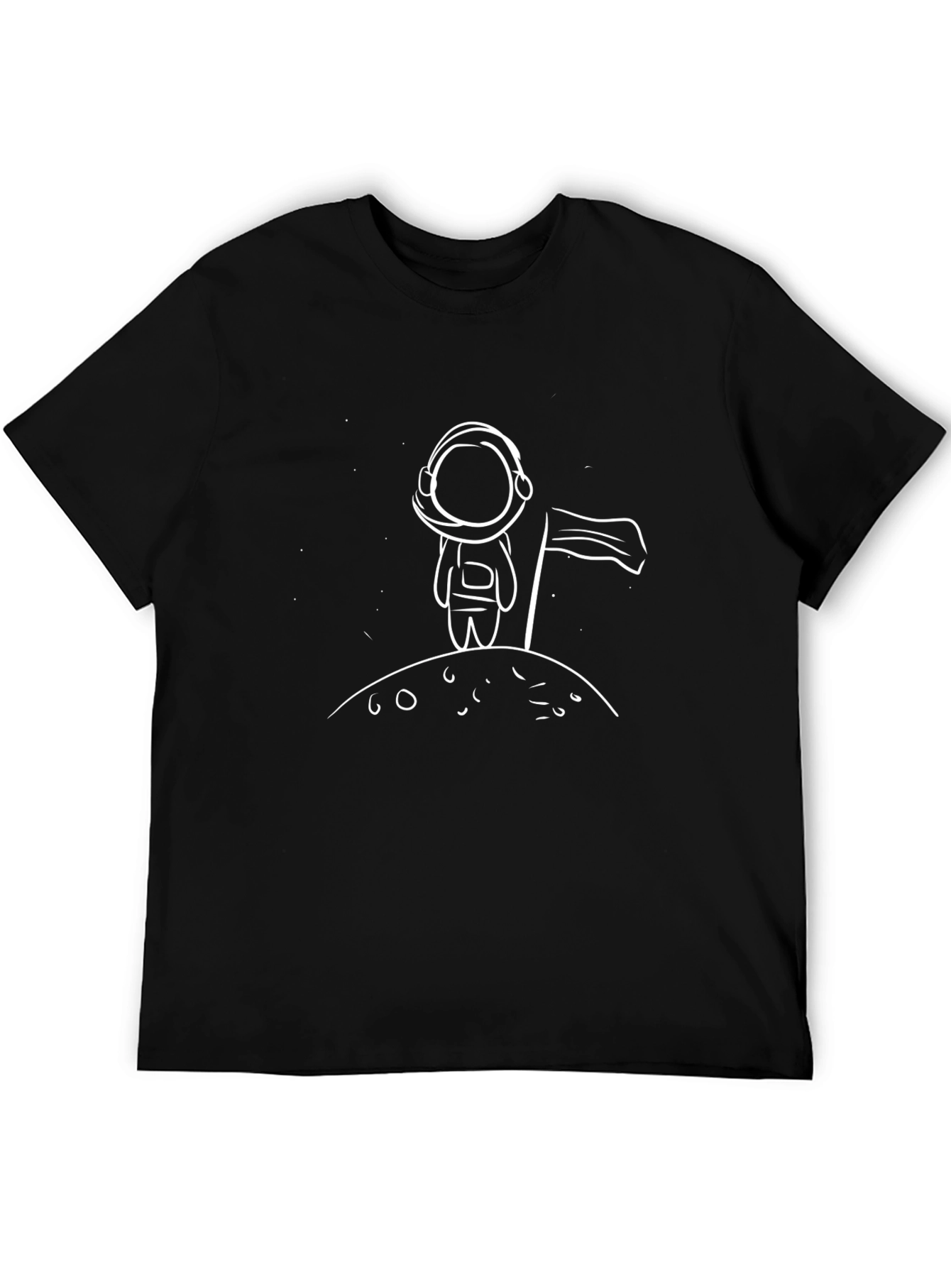 Astronaut on Moon T-Shirt - Space Graphic Tee
