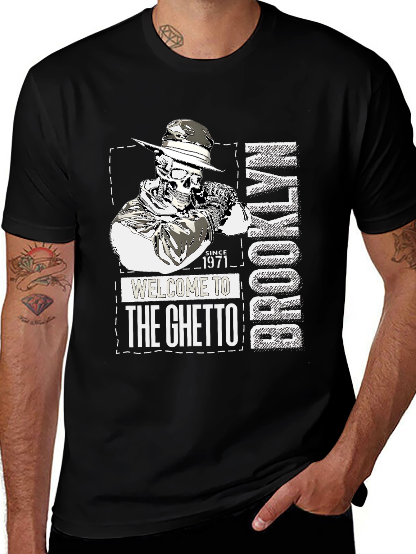 Brooklyn Ghetto Skeleton T-Shirt