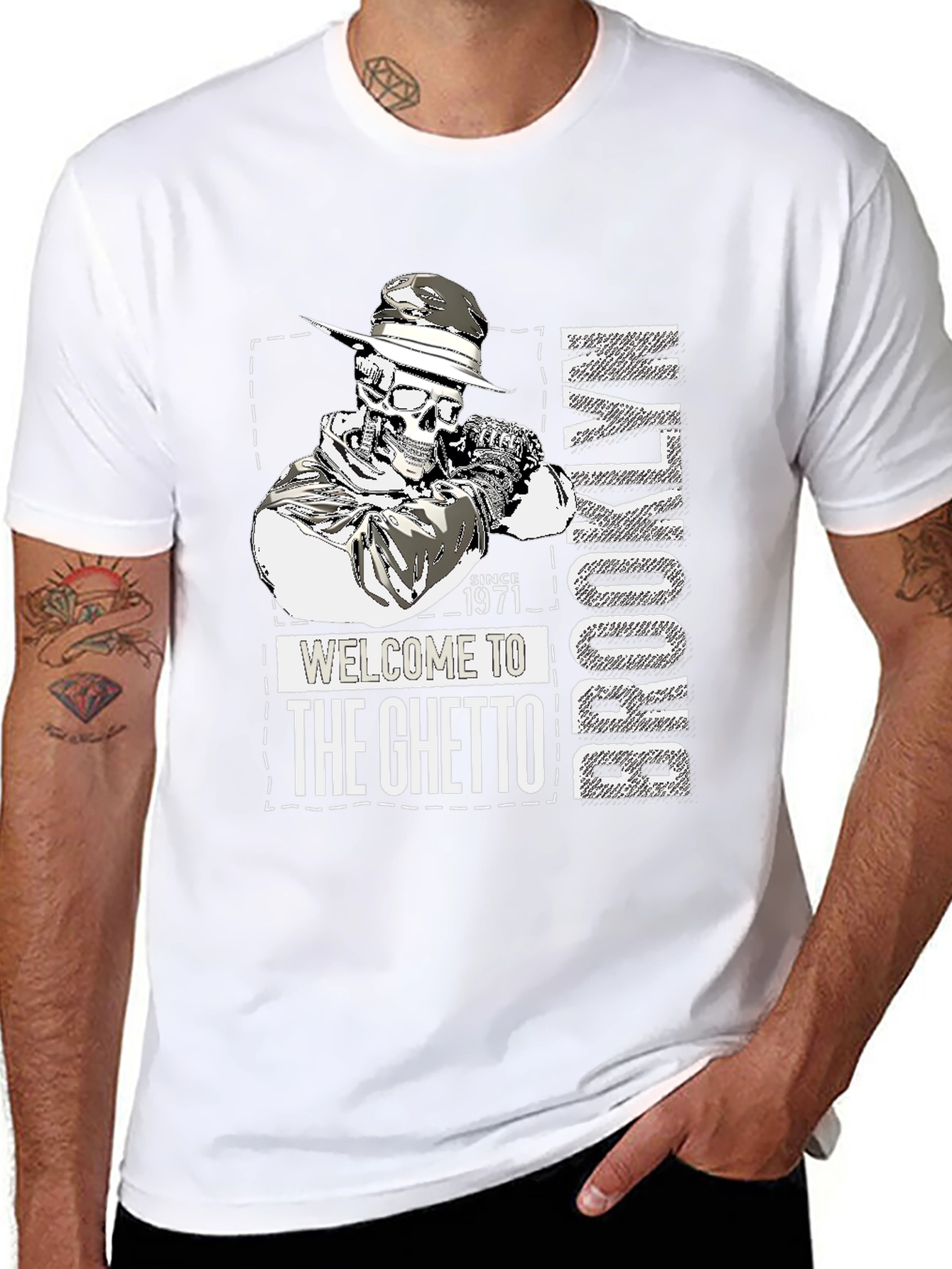 Brooklyn Ghetto Skeleton T-Shirt