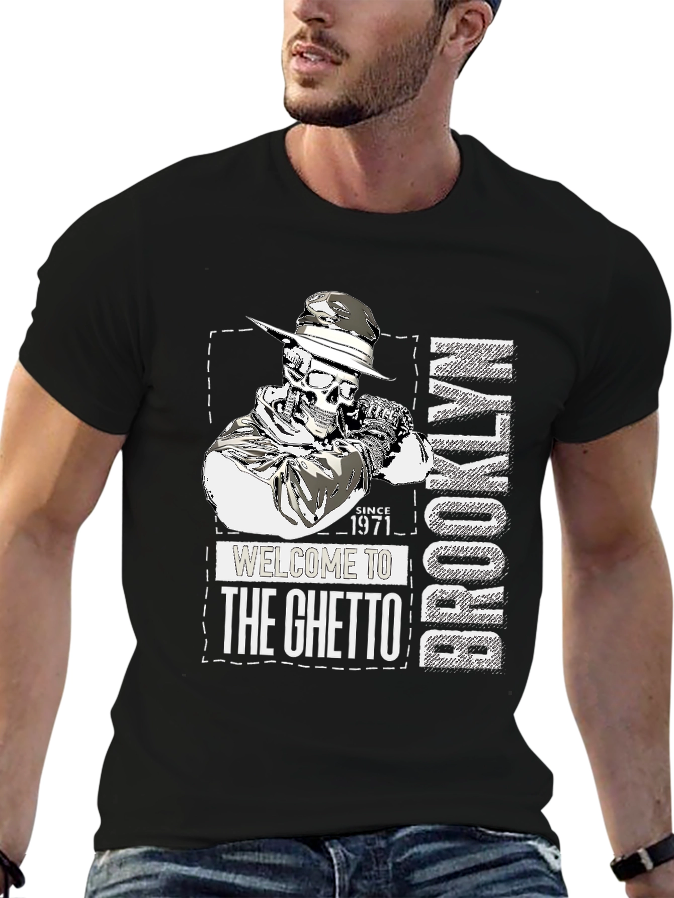 Brooklyn Ghetto Skeleton T-Shirt