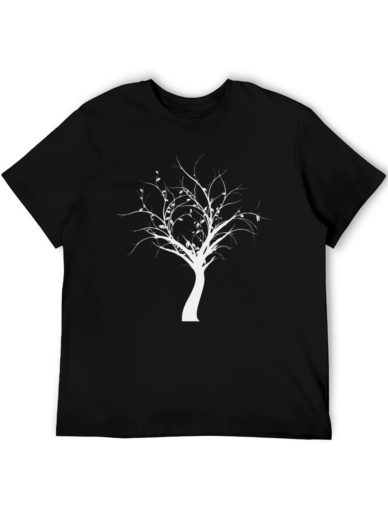 Tree Graphic Black T-Shirt - Nature Inspired Design