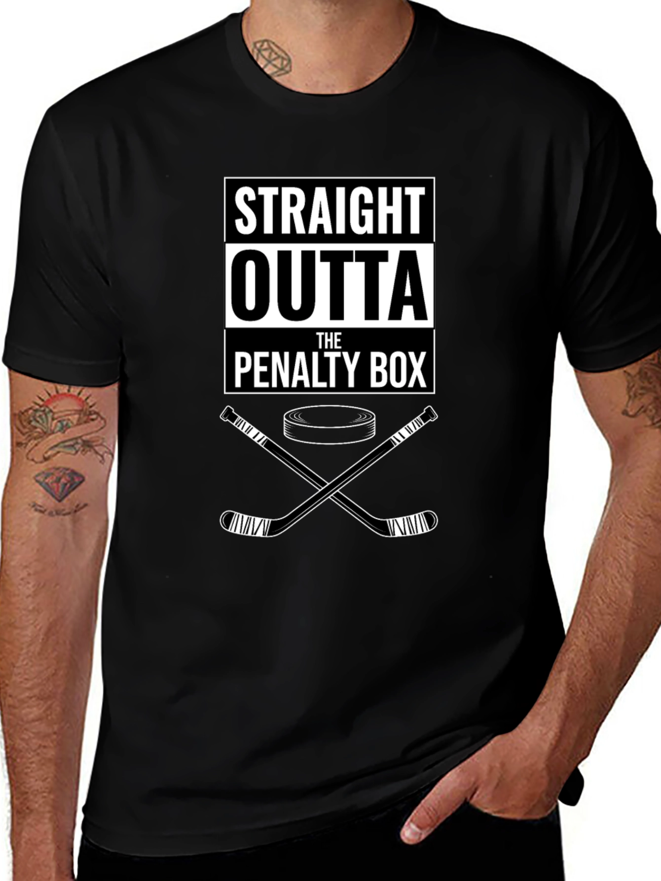 Straight Outta The Penalty Box Hockey T-Shirt
