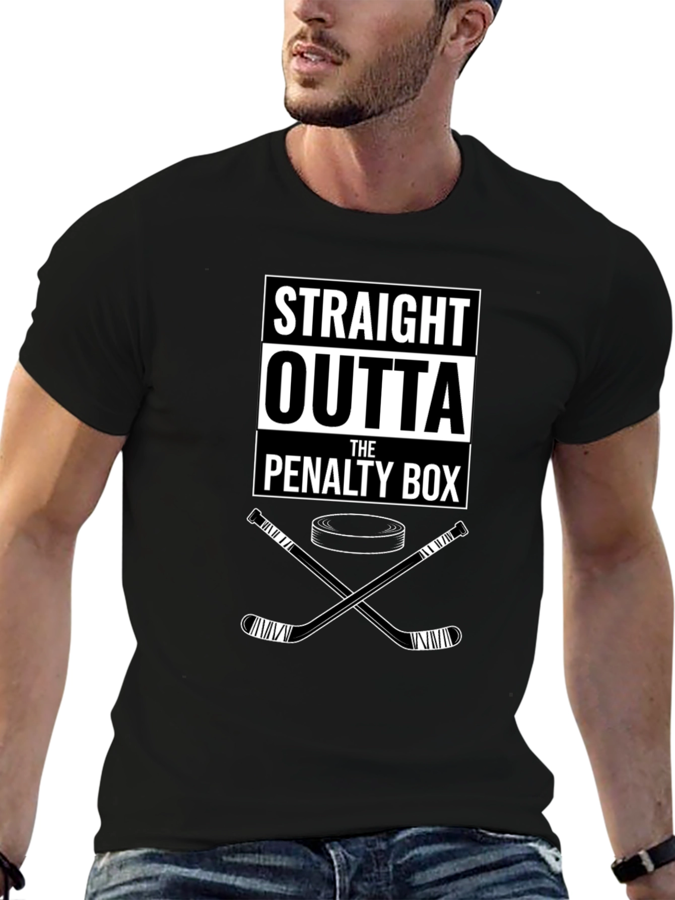 Straight Outta The Penalty Box Hockey T-Shirt