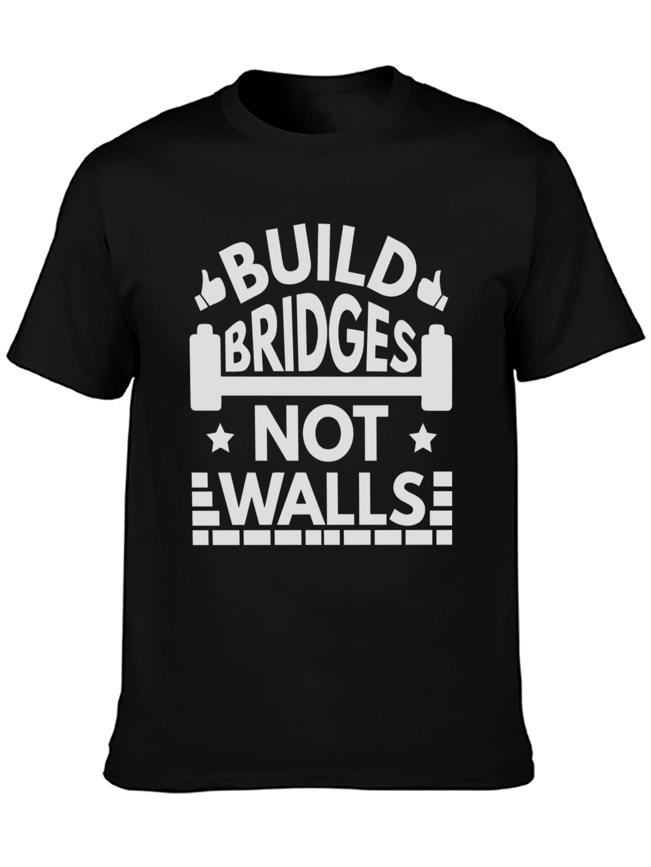 Build Bridges Not Walls Graphic T-Shirt