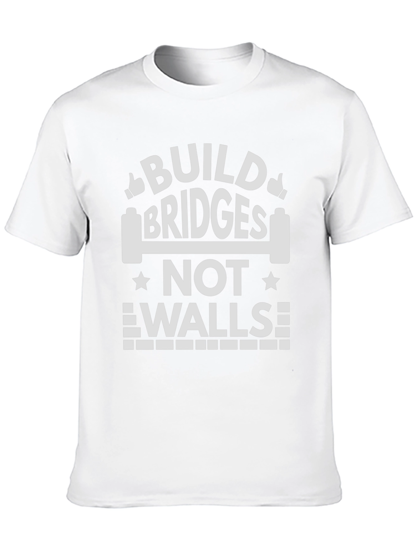 Build Bridges Not Walls Graphic T-Shirt