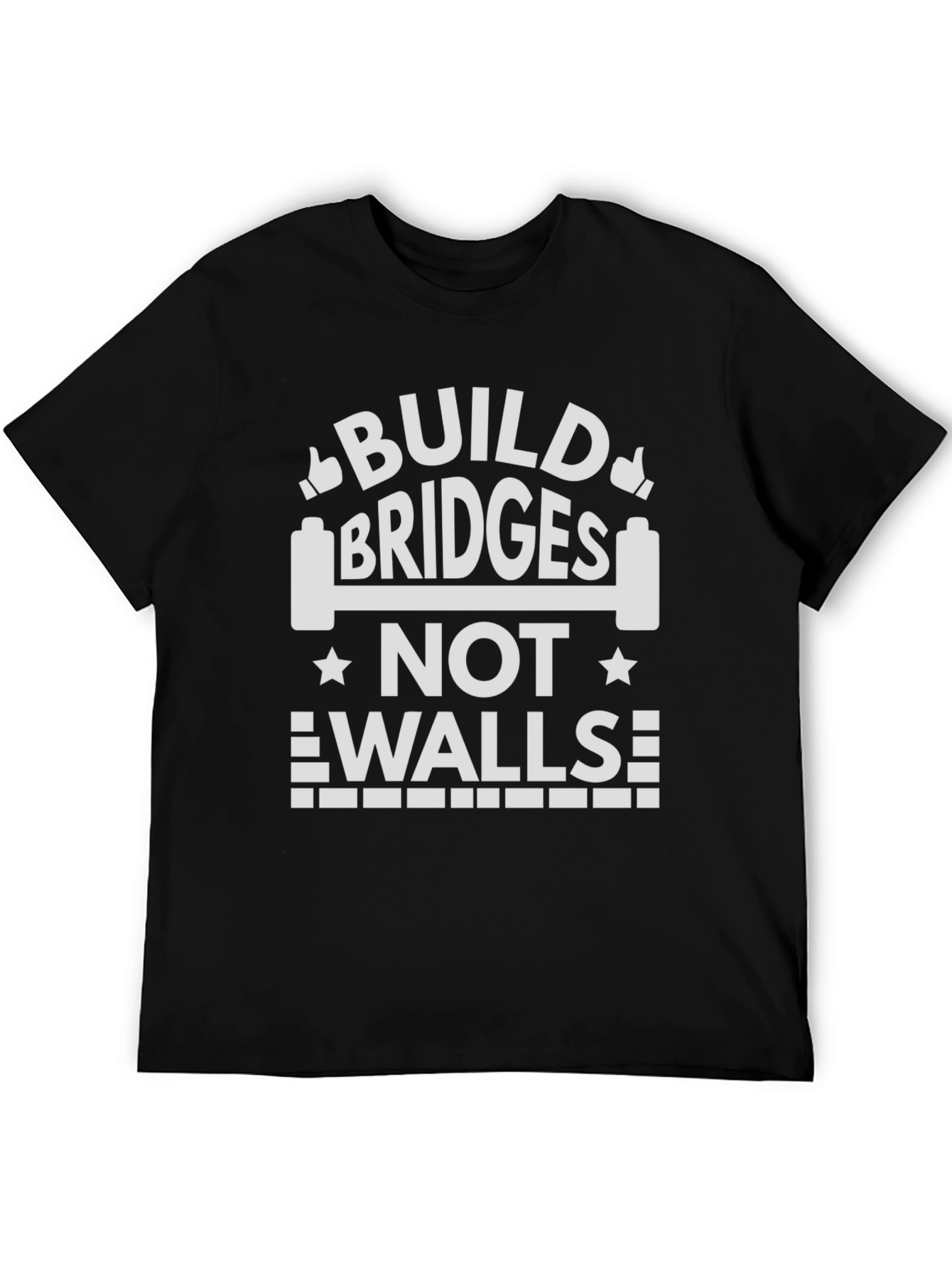 Build Bridges Not Walls Graphic T-Shirt