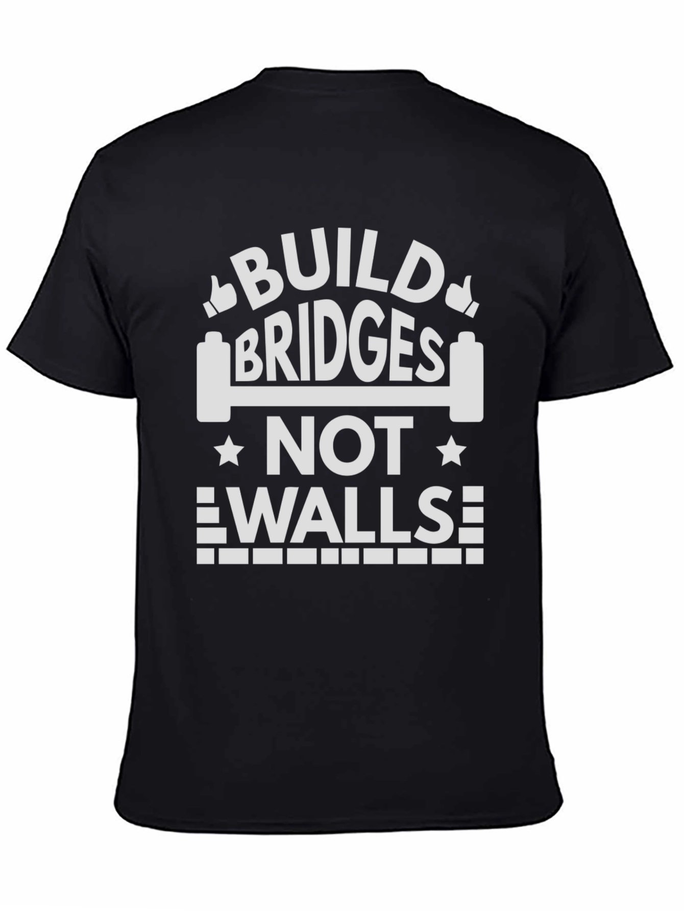 Build Bridges Not Walls Graphic T-Shirt