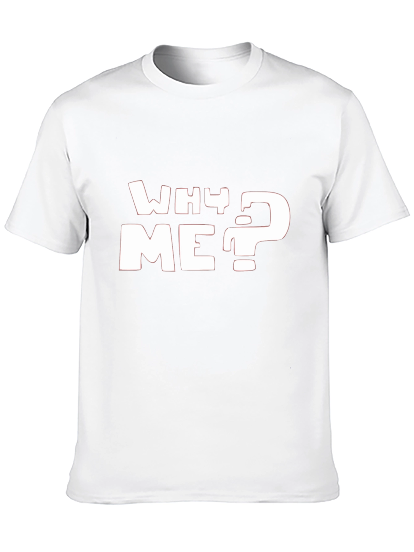 Why Me? Graphic T-Shirt - Black Casual Tee