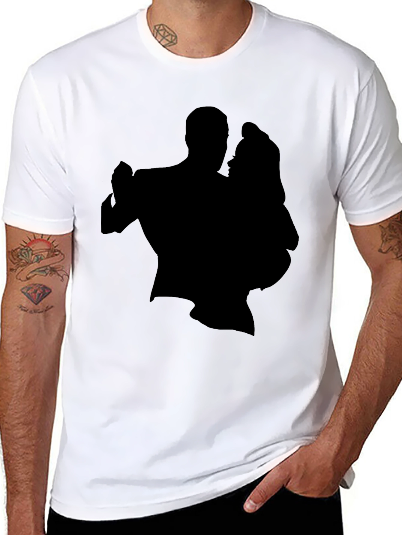 Silhouette Dance Graphic Tee - Classic Black T-Shirt