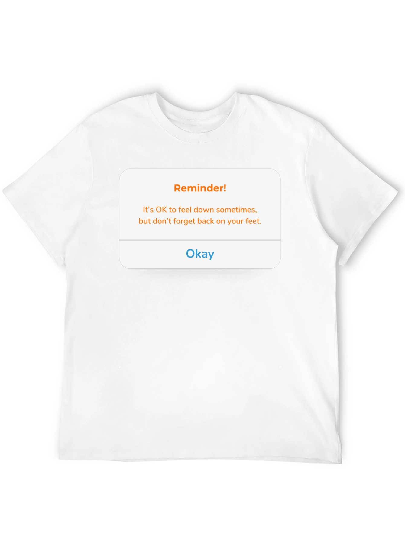 Reminder Graphic Tee - Black Crew Neck