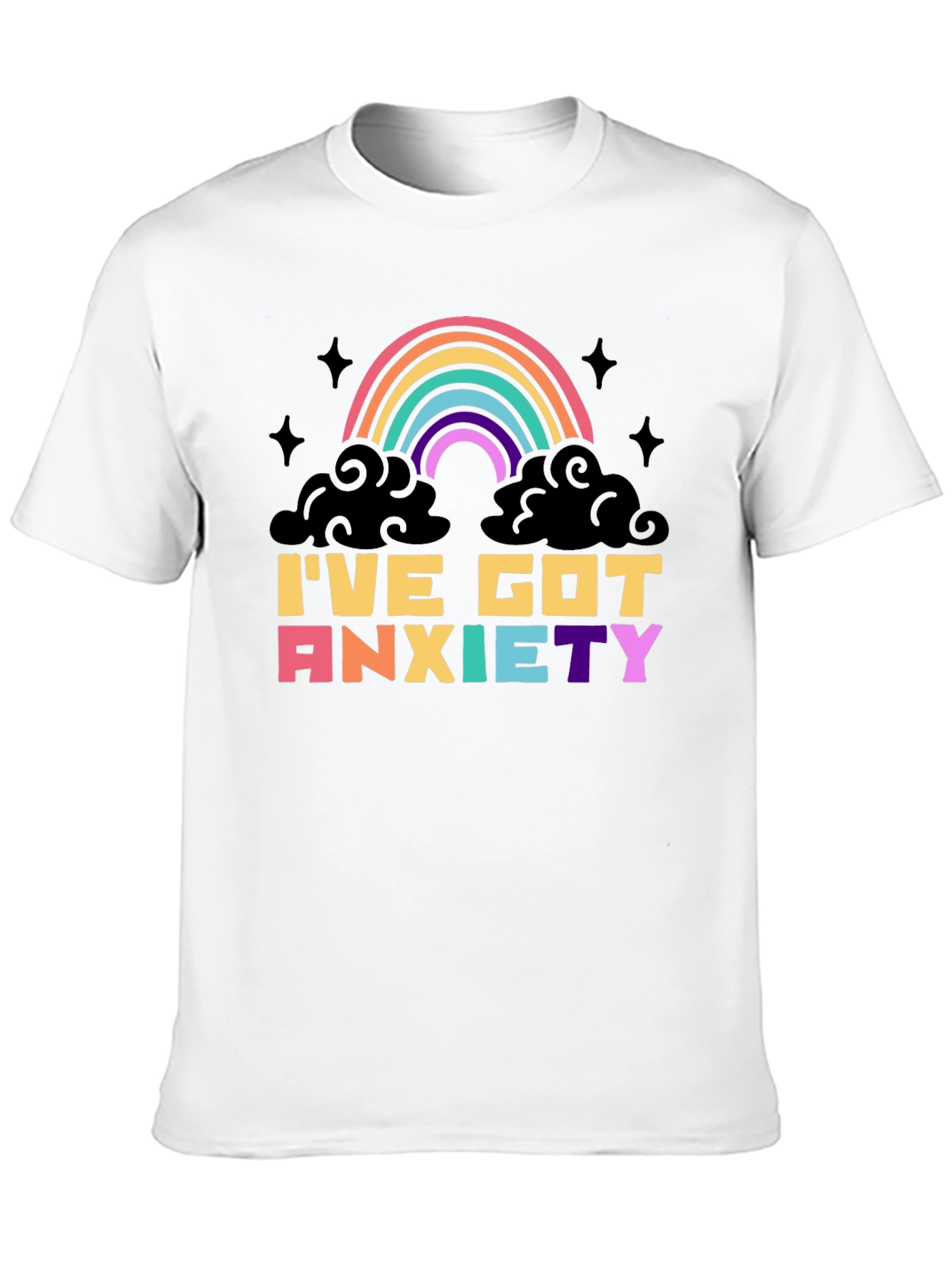 Anxiety Rainbow Graphic Tee