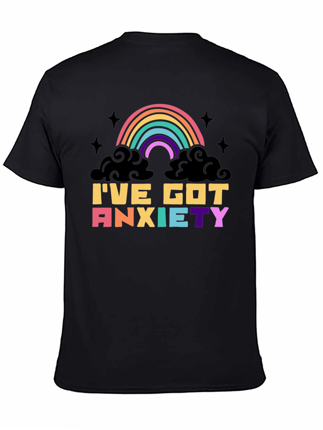 Anxiety Rainbow Graphic Tee