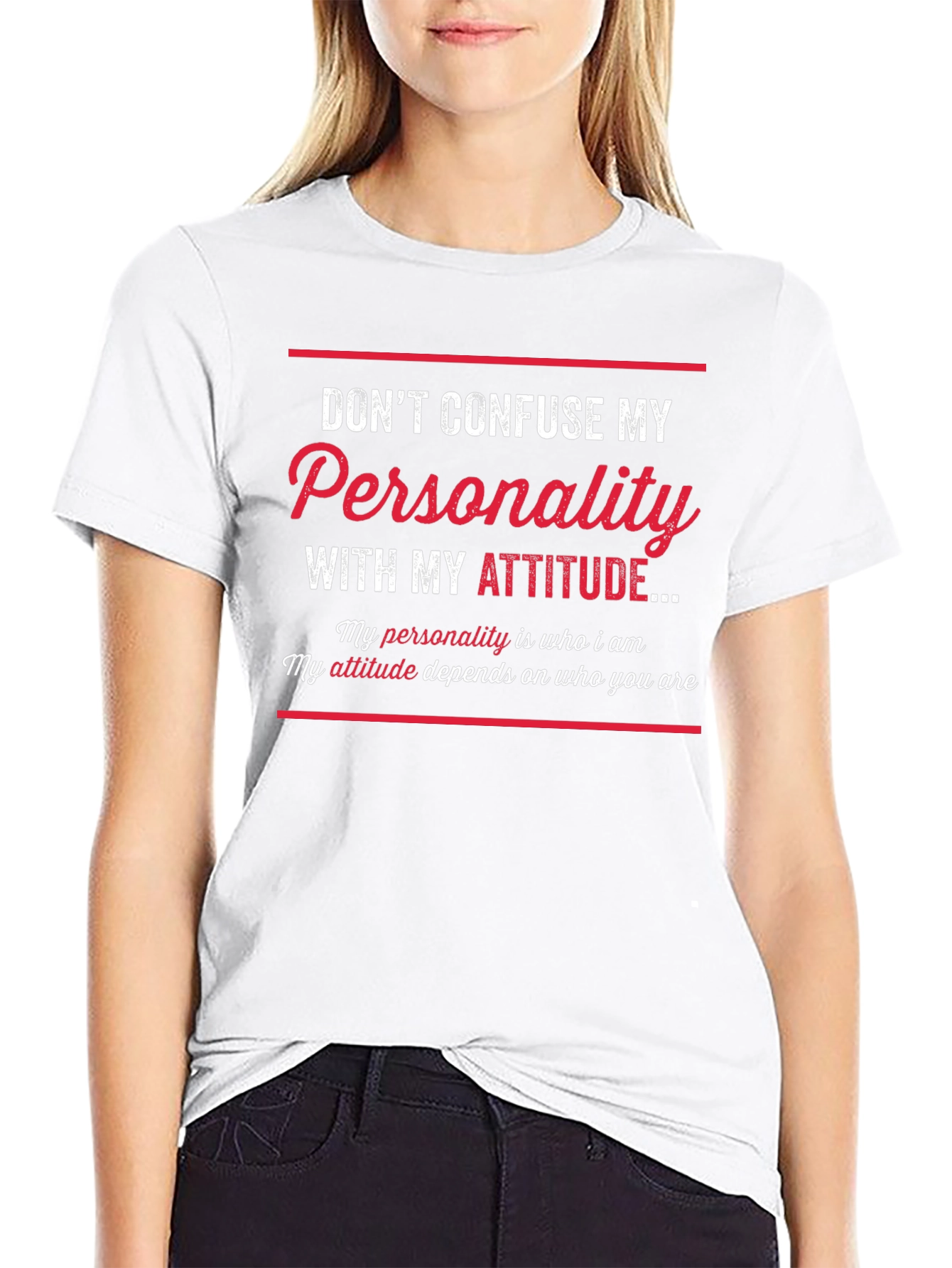 Sarcastic Graphic Tee: Dont Confuse My Personality!