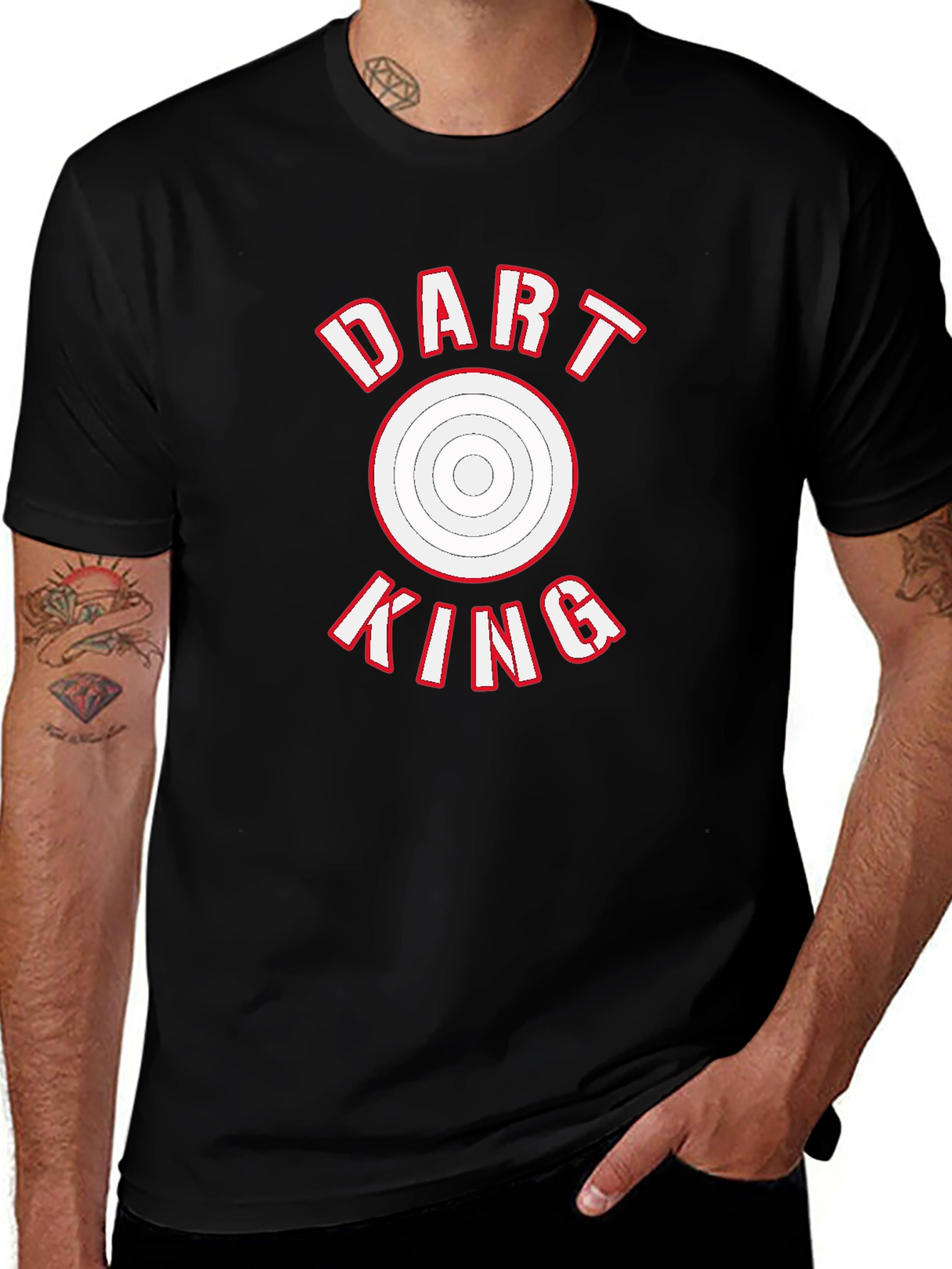 Dart King T-Shirt - Sporty Graphic Tee