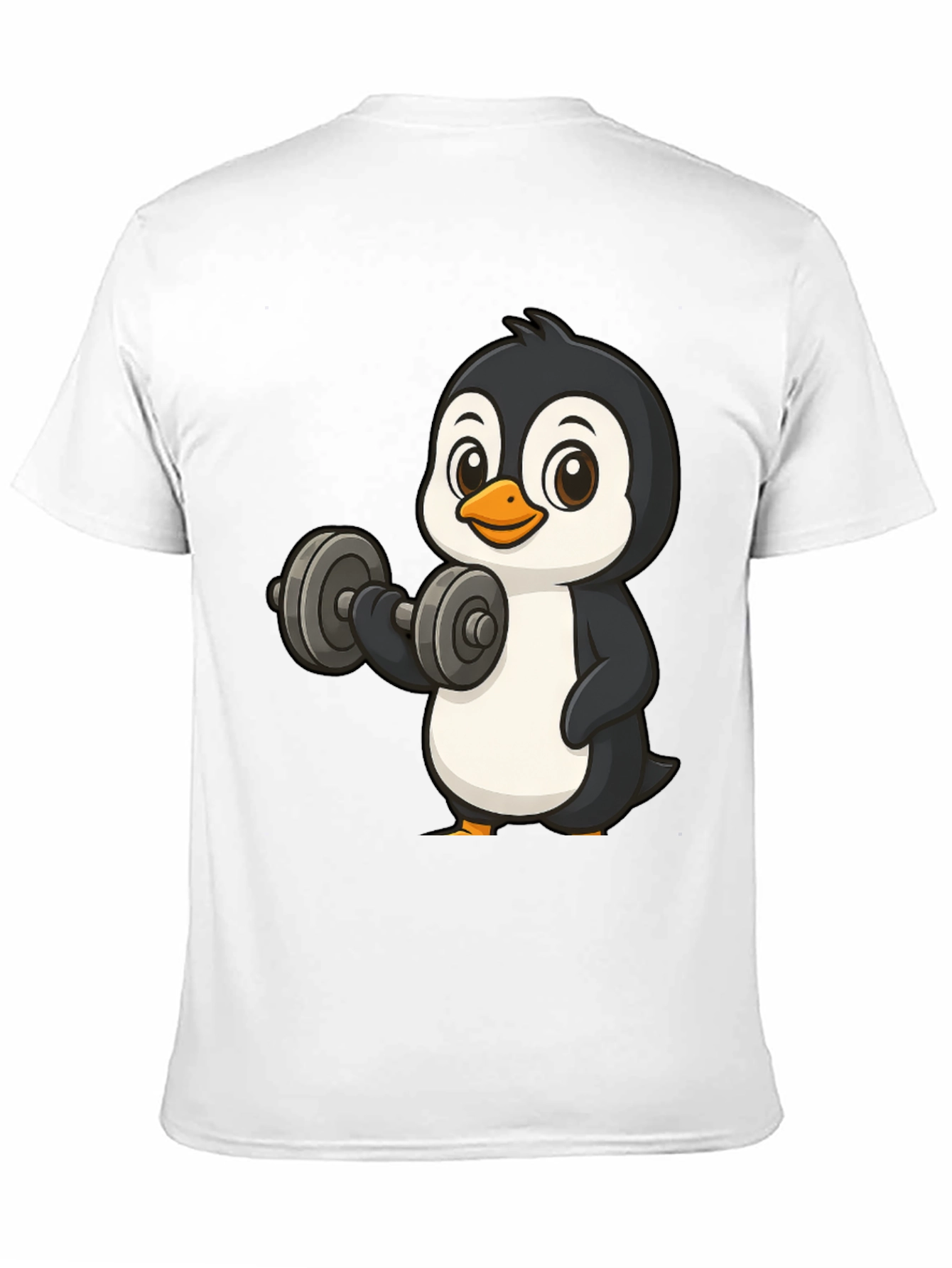 Workout Penguin Black T-Shirt