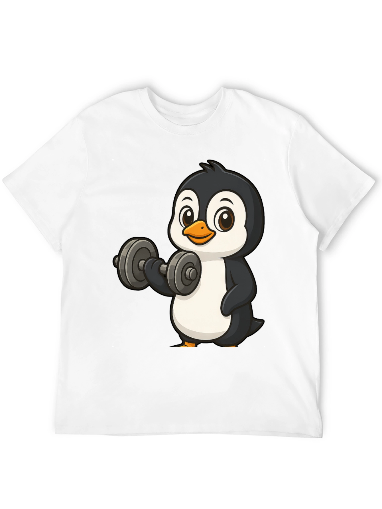 Workout Penguin Black T-Shirt