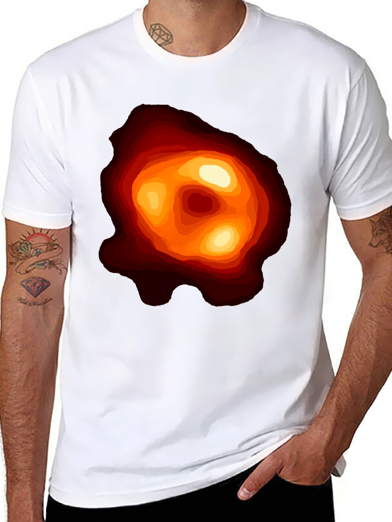 Black Hole Graphic Tee - Space Science Shirt