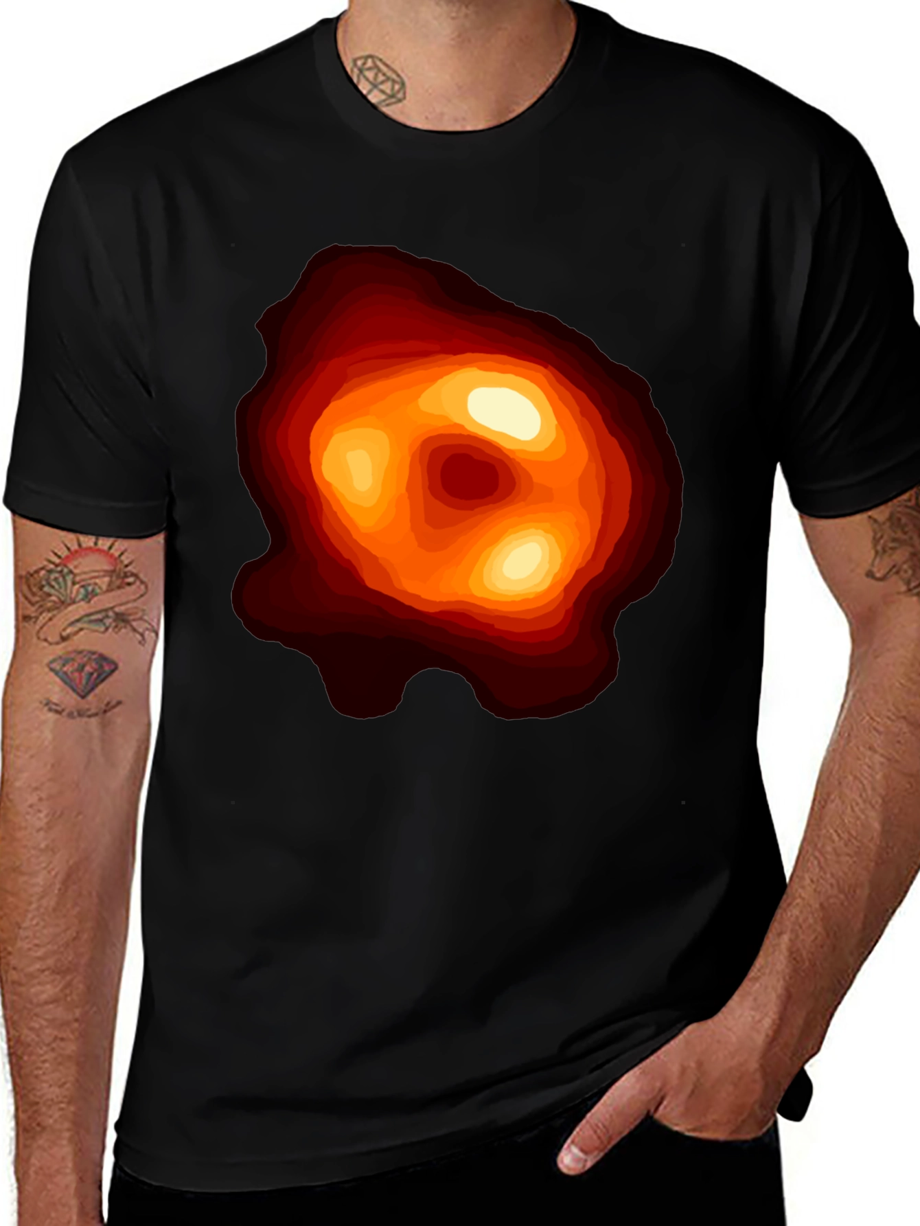 Black Hole Graphic Tee - Space Science Shirt