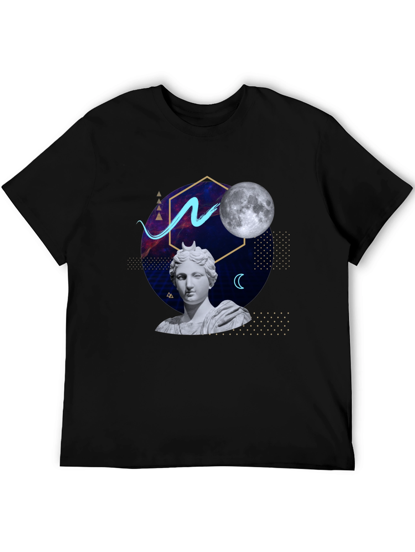 Artsy Graphic Tee - Moon Goddess Design