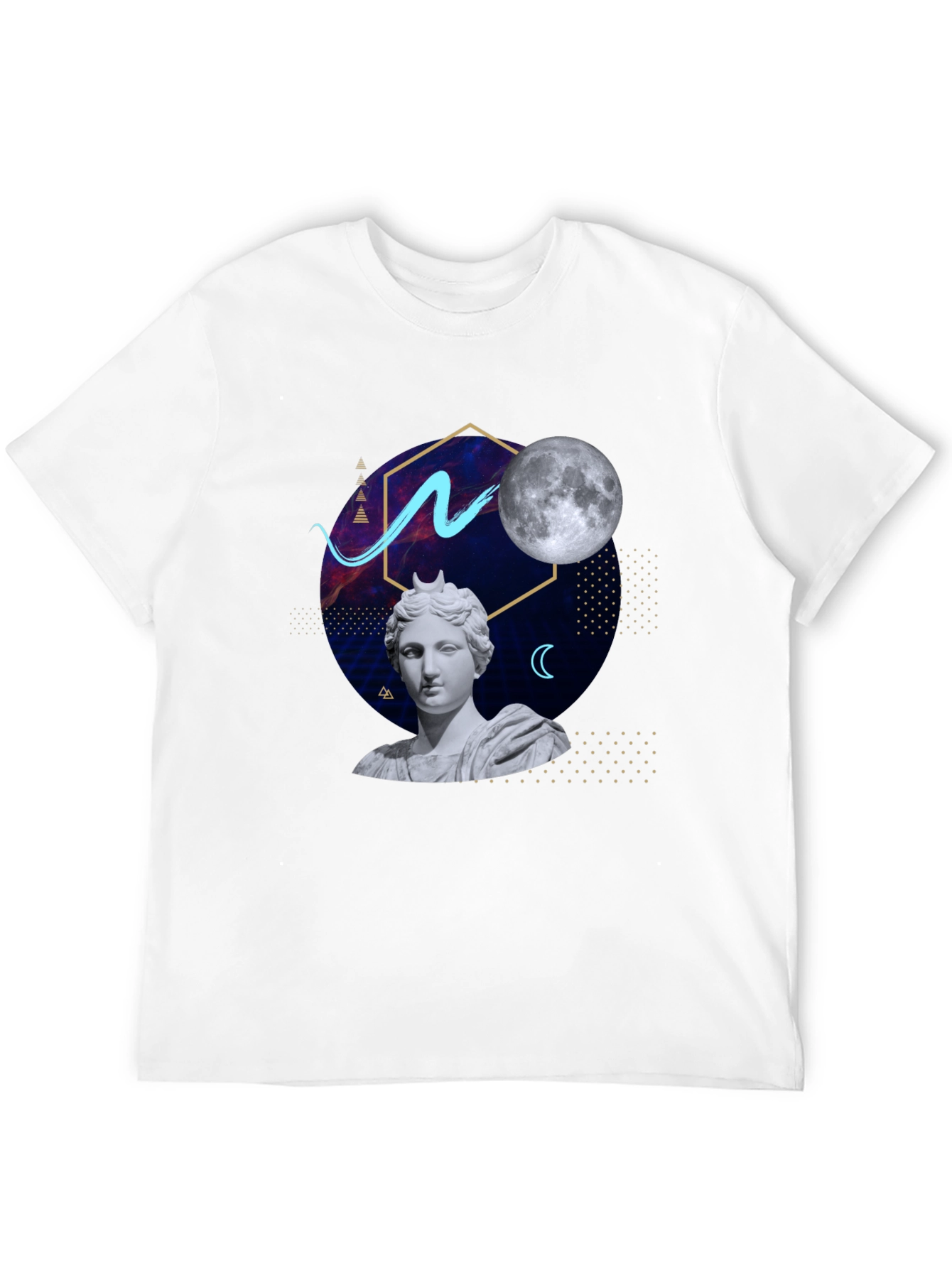 Artsy Graphic Tee - Moon Goddess Design