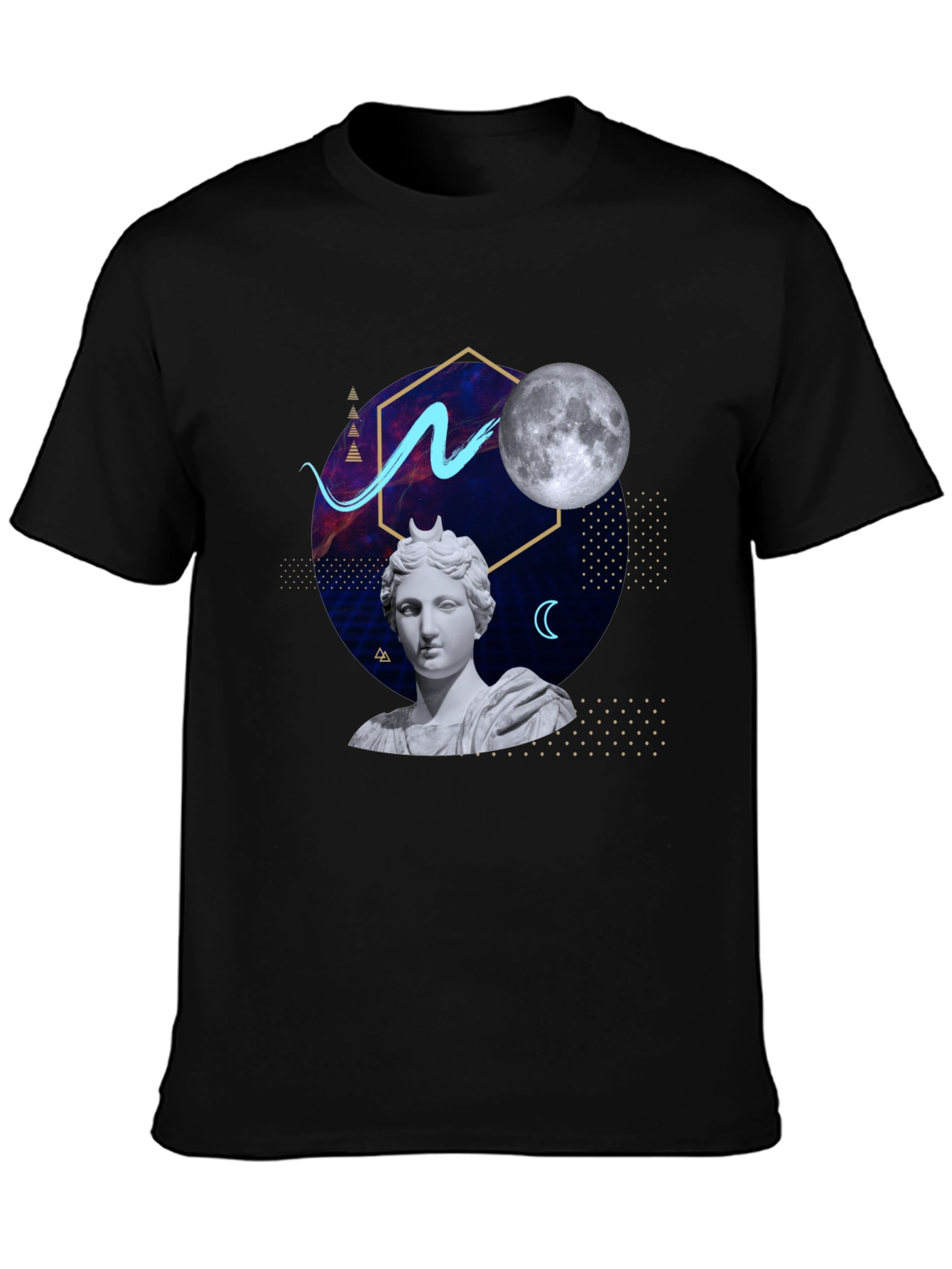 Artsy Graphic Tee - Moon Goddess Design