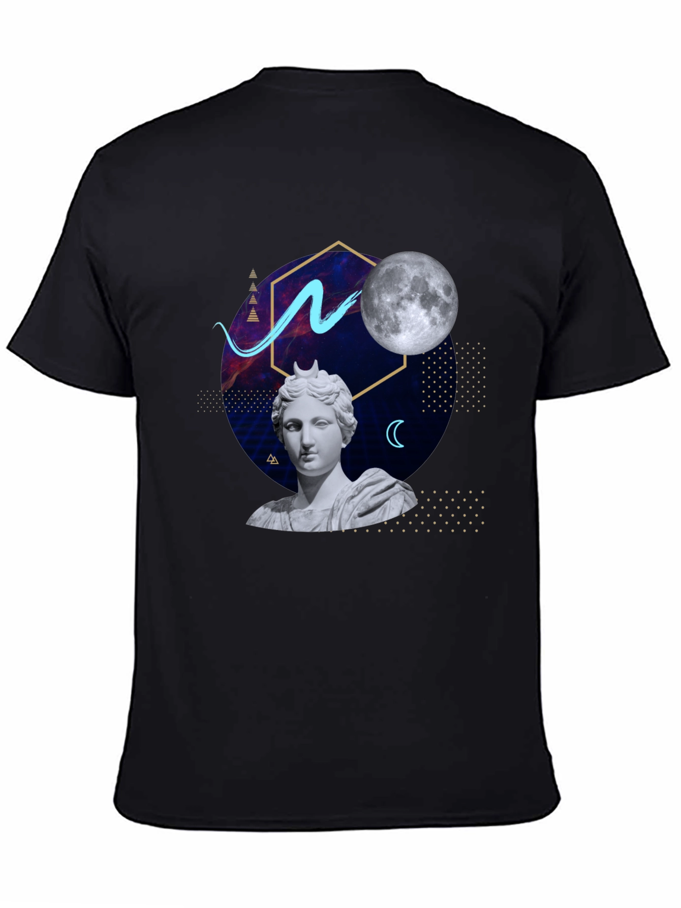 Artsy Graphic Tee - Moon Goddess Design