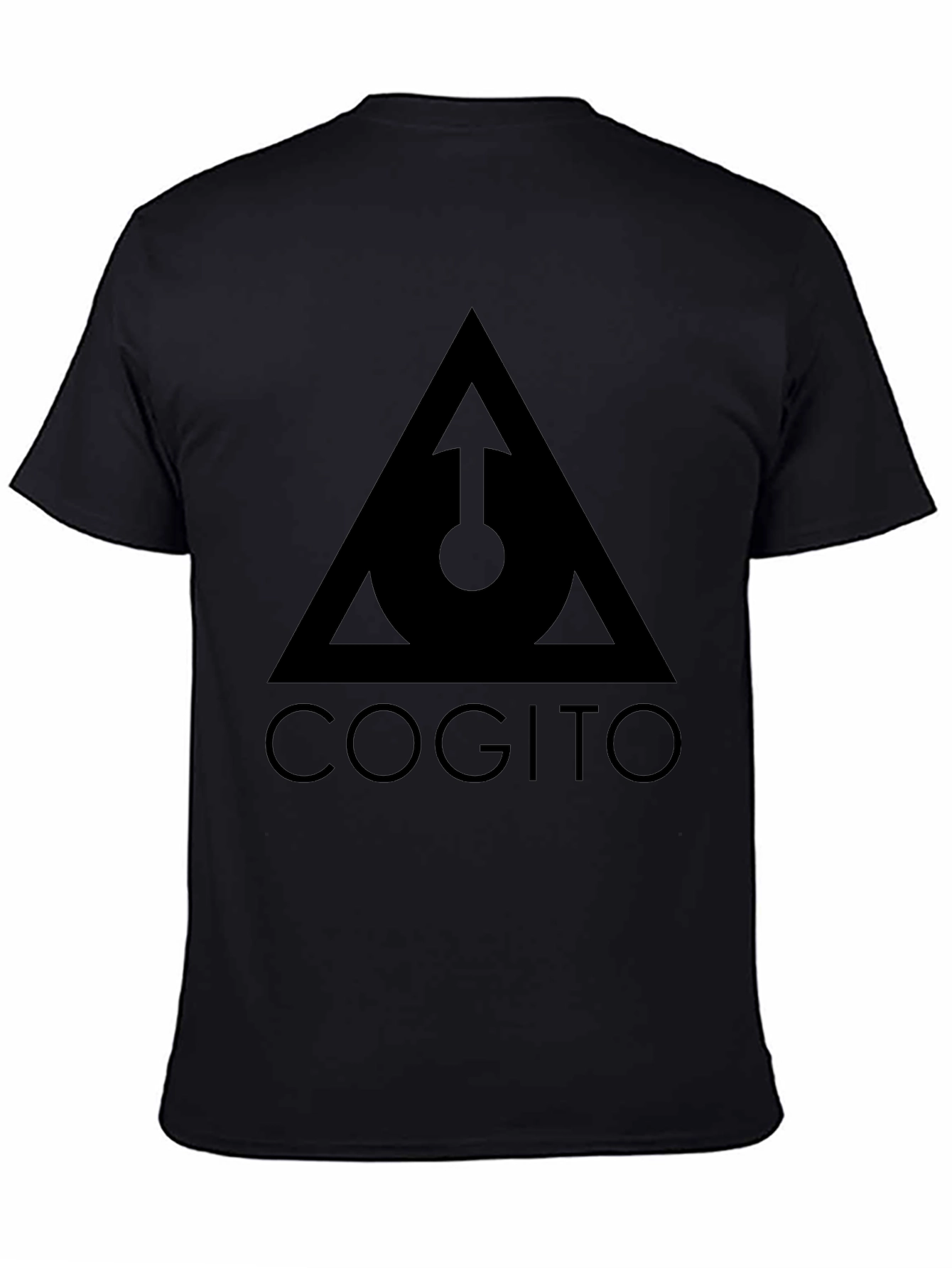 Cogito Triangle Graphic Tee - Modern Black T-Shirt