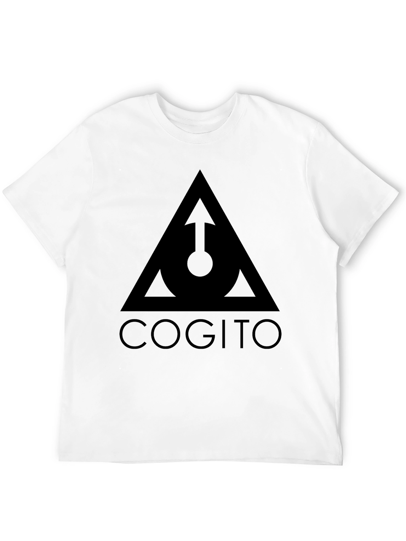Cogito Triangle Graphic Tee - Modern Black T-Shirt
