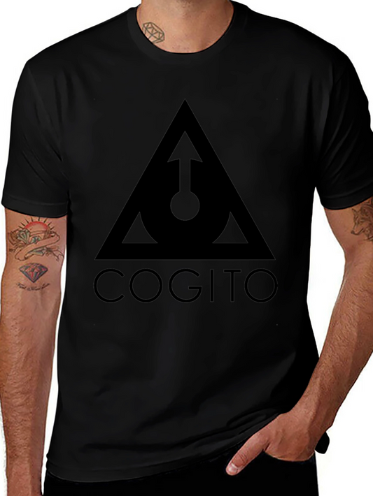 Cogito Triangle Graphic Tee - Modern Black T-Shirt