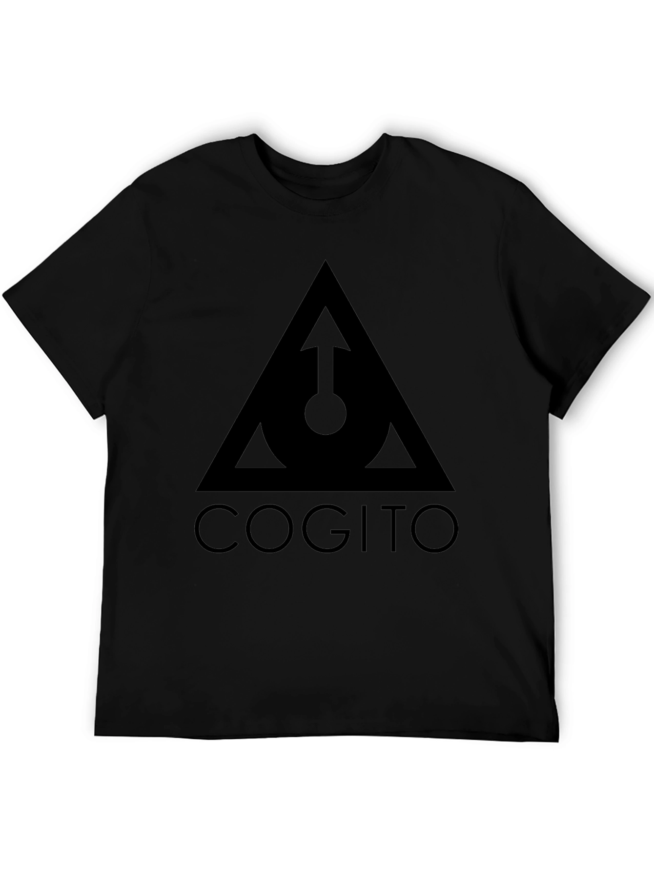 Cogito Triangle Graphic Tee - Modern Black T-Shirt