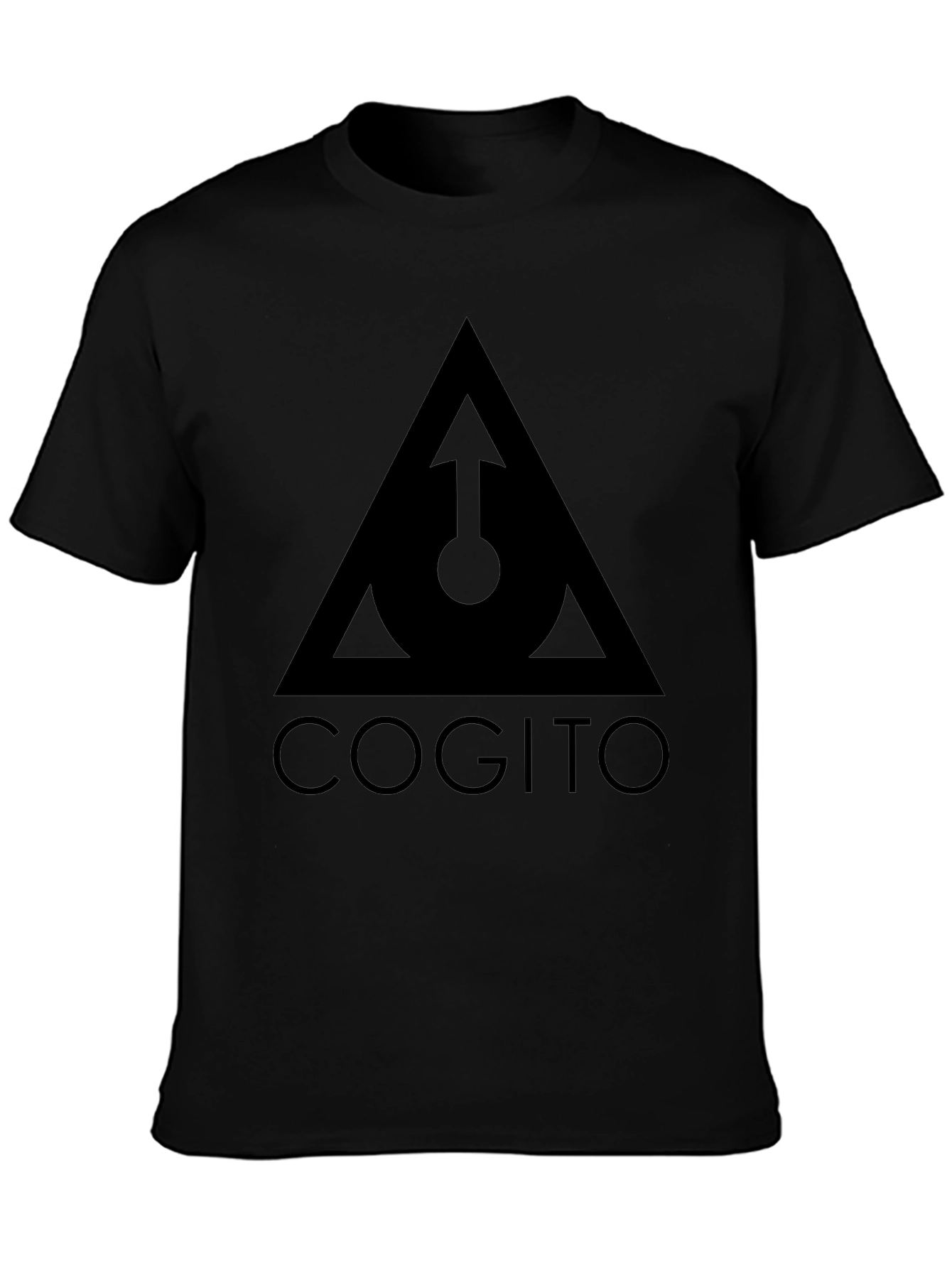 Cogito Triangle Graphic Tee - Modern Black T-Shirt