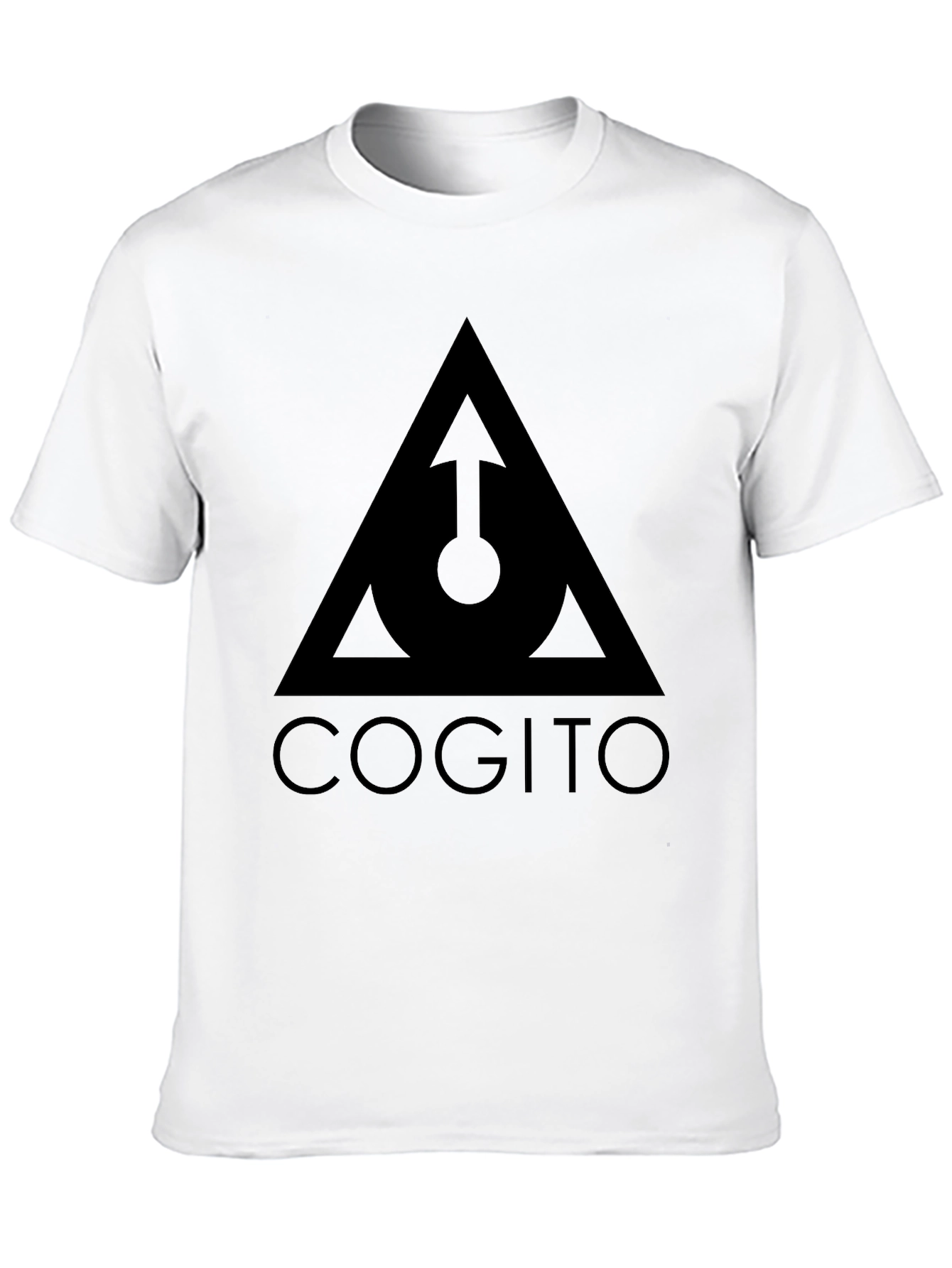 Cogito Triangle Graphic Tee - Modern Black T-Shirt