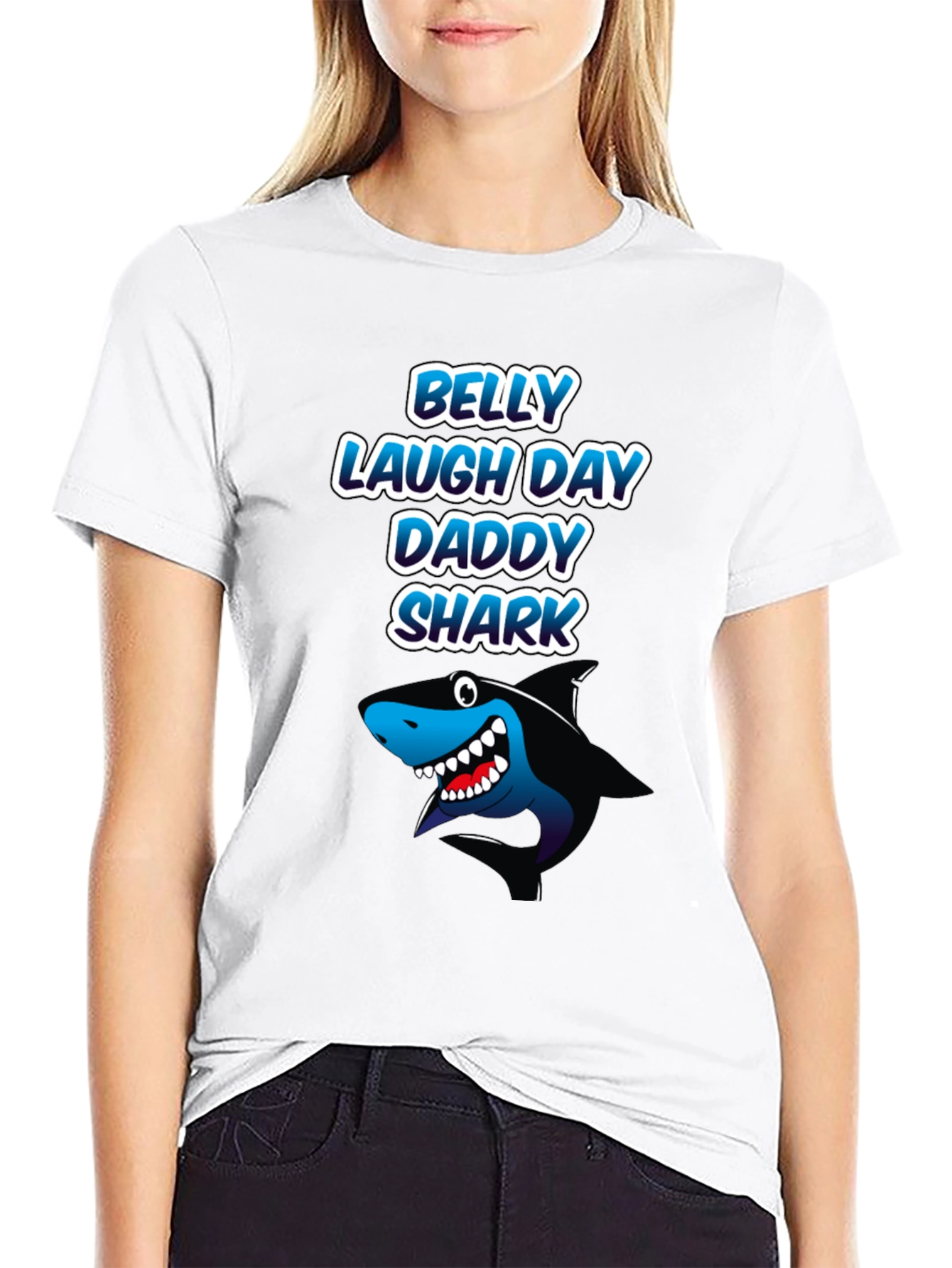 Daddy Shark T-Shirt - Belly Laugh Day Gift