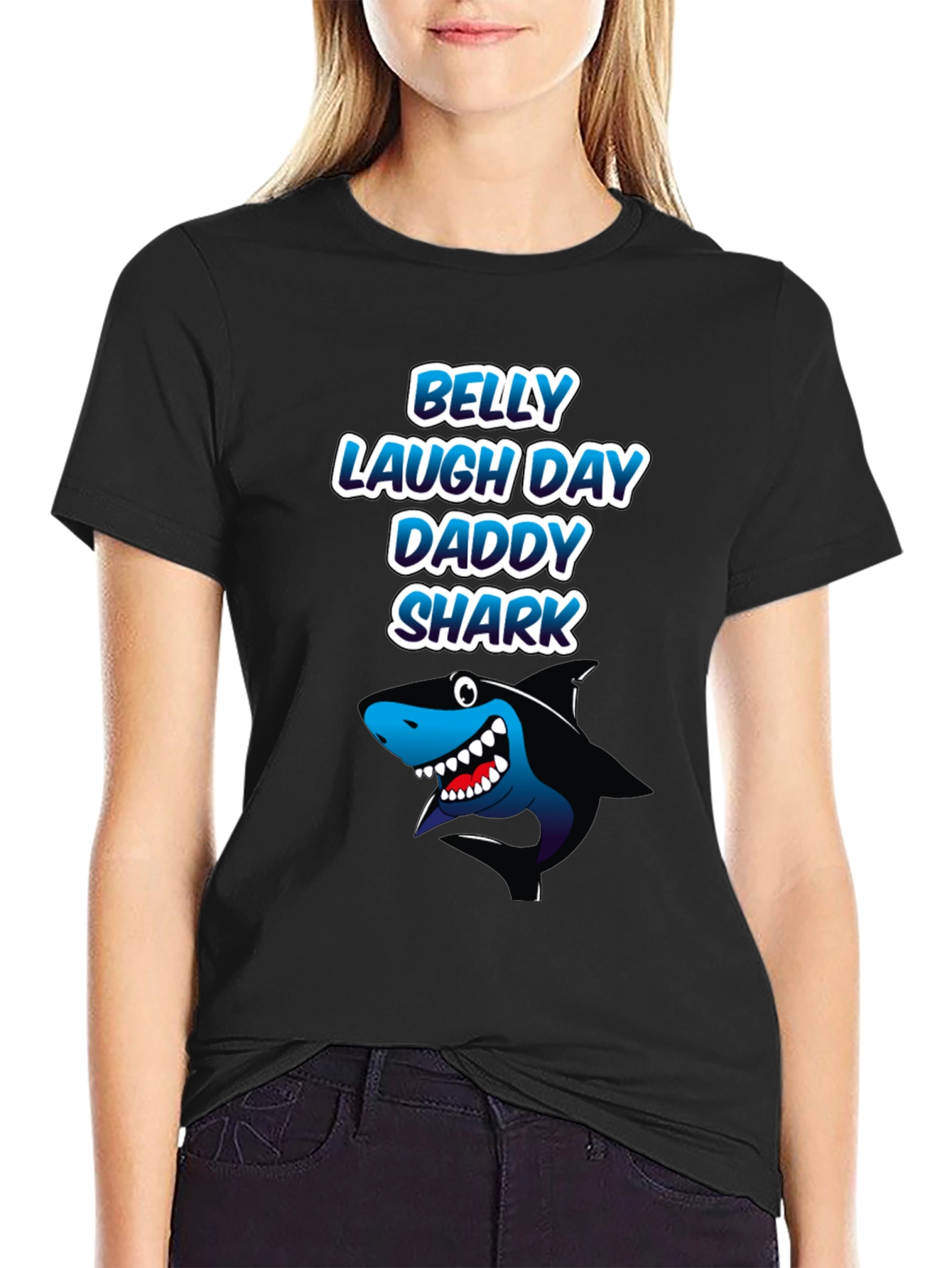 Daddy Shark T-Shirt - Belly Laugh Day Gift