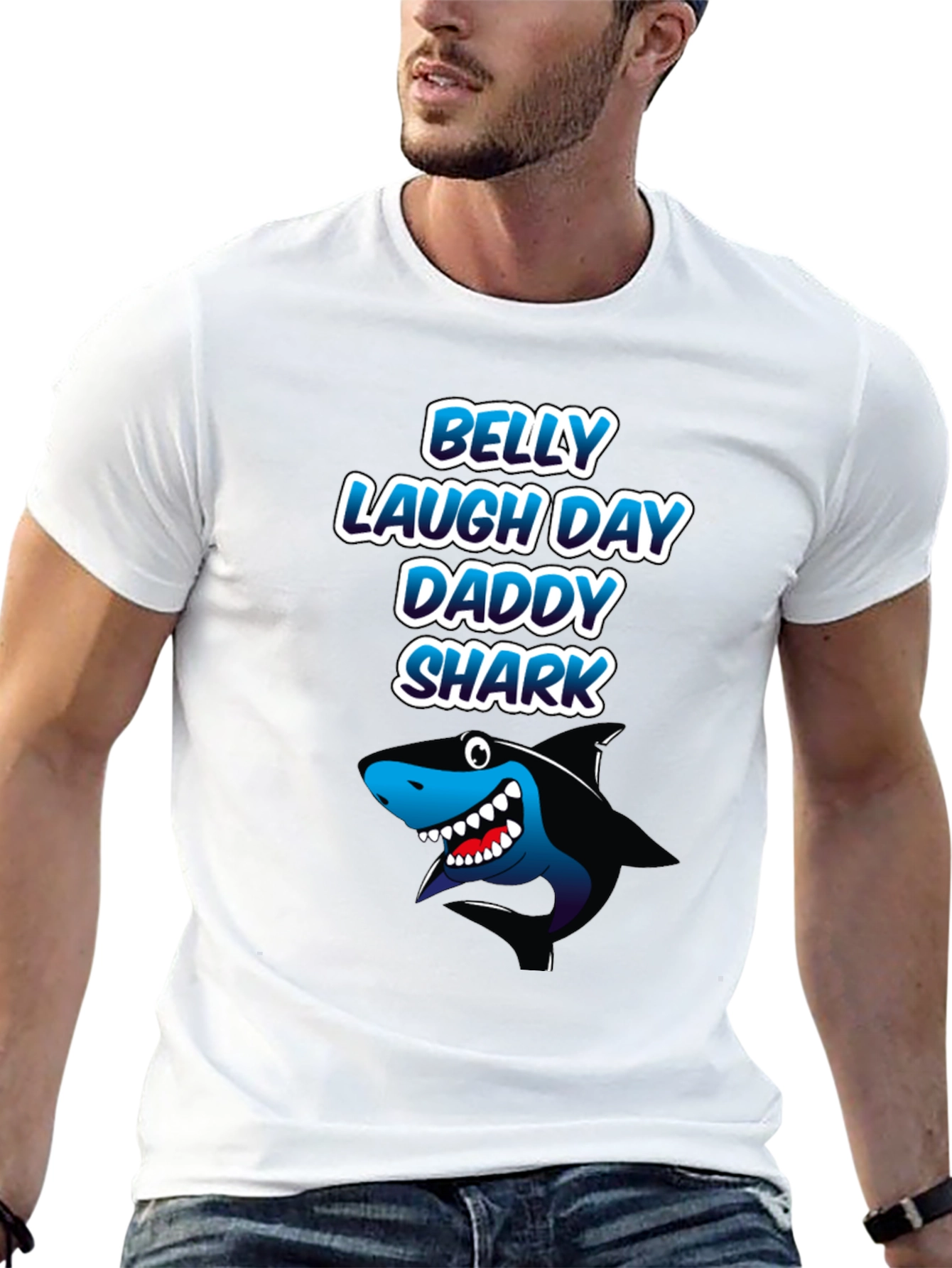 Daddy Shark T-Shirt - Belly Laugh Day Gift