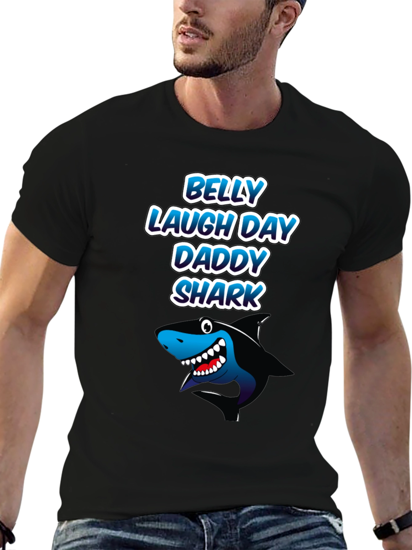 Daddy Shark T-Shirt - Belly Laugh Day Gift