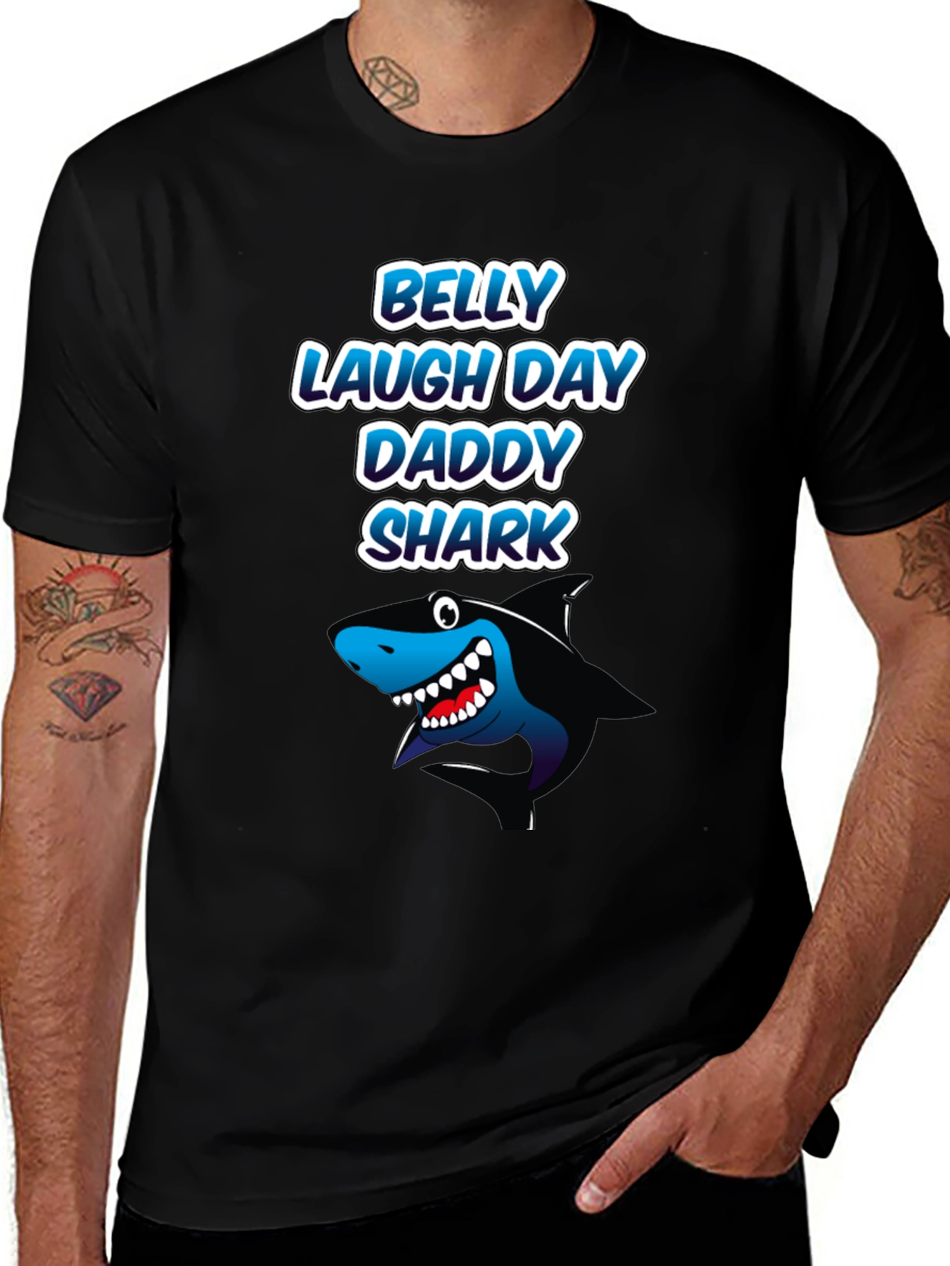 Daddy Shark T-Shirt - Belly Laugh Day Gift