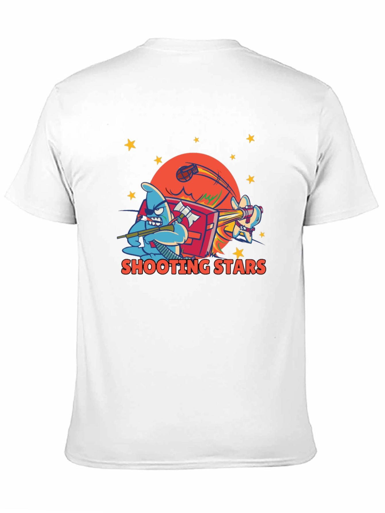 Shooting Stars Graphic Tee - Black