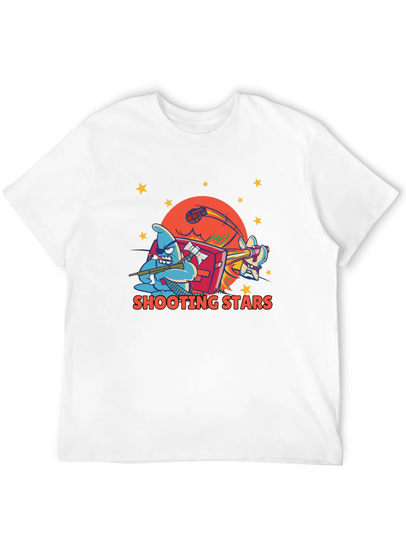 Shooting Stars Graphic Tee - Black