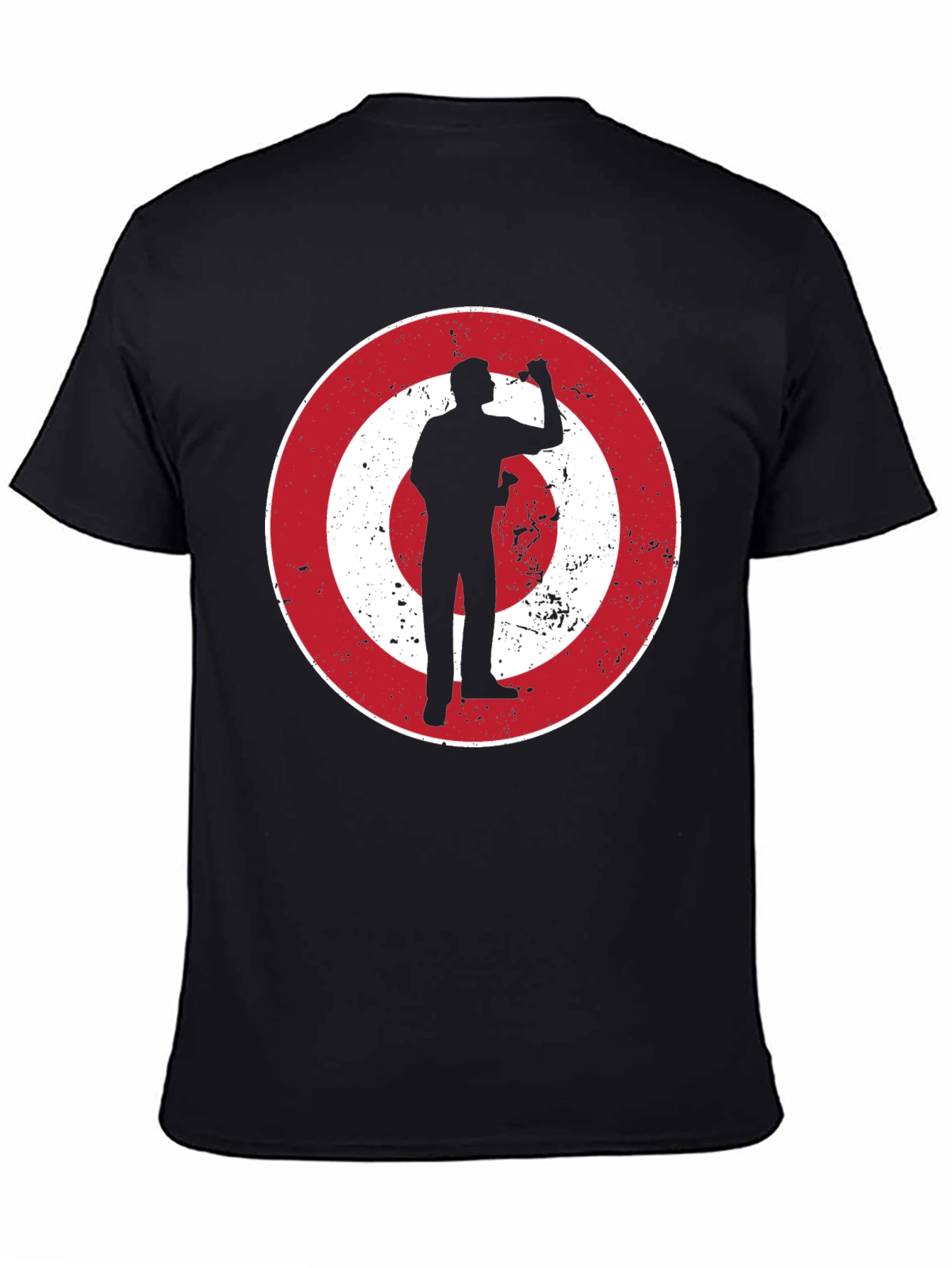 Darts Player Graphic Tee - Bullseye Design