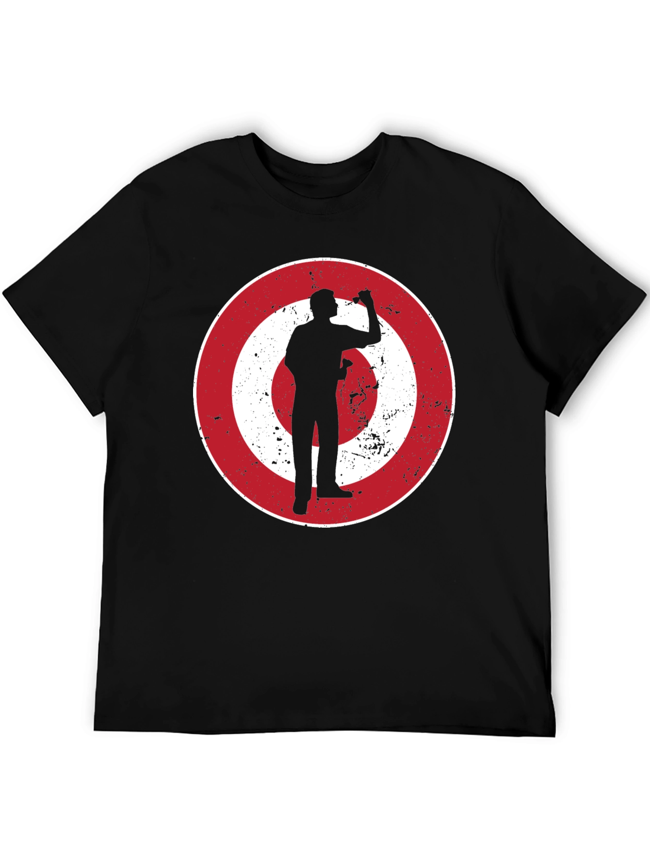 Darts Player Graphic Tee - Bullseye Design