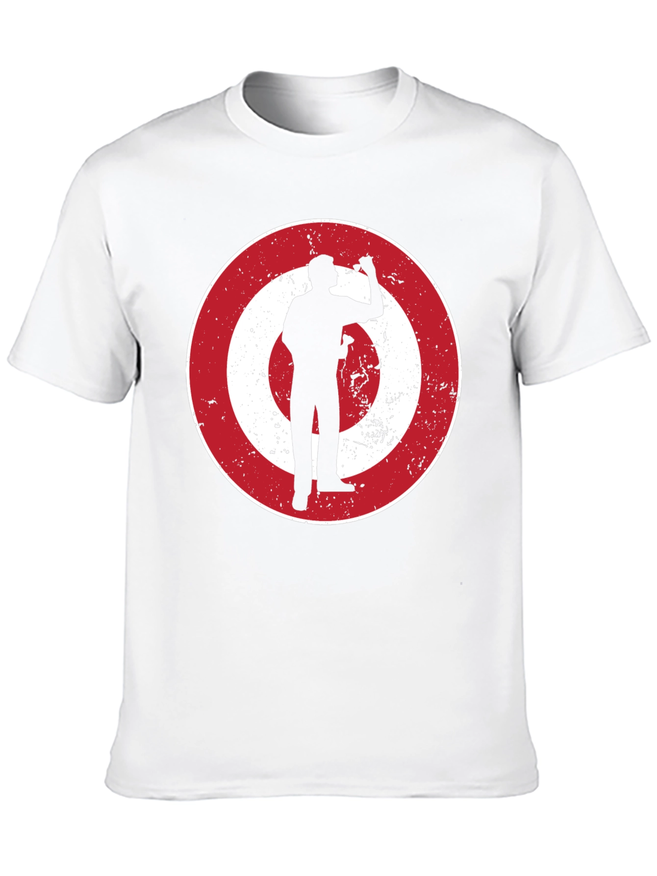 Darts Player Graphic Tee - Bullseye Design