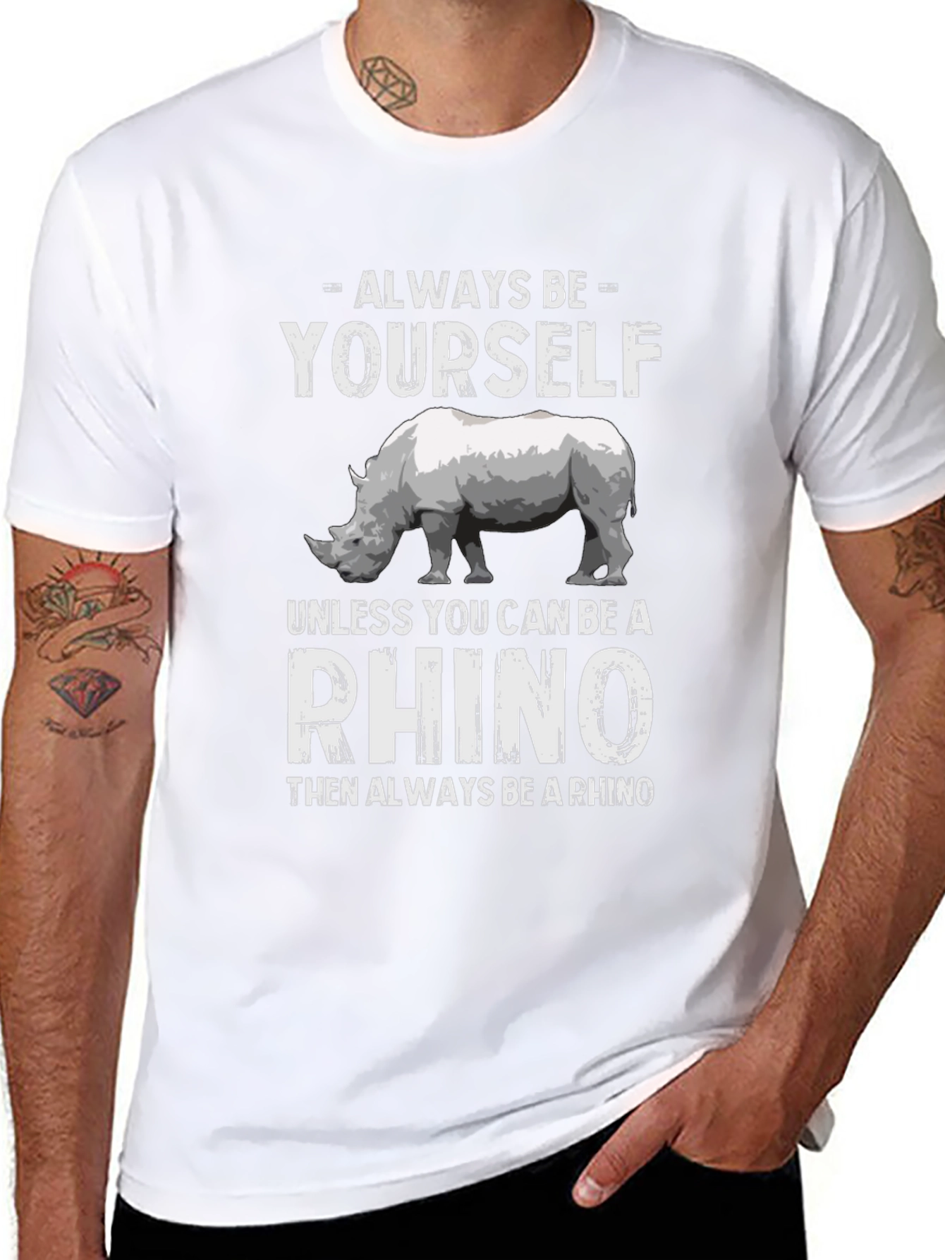 Always Be Yourself Rhino T-Shirt