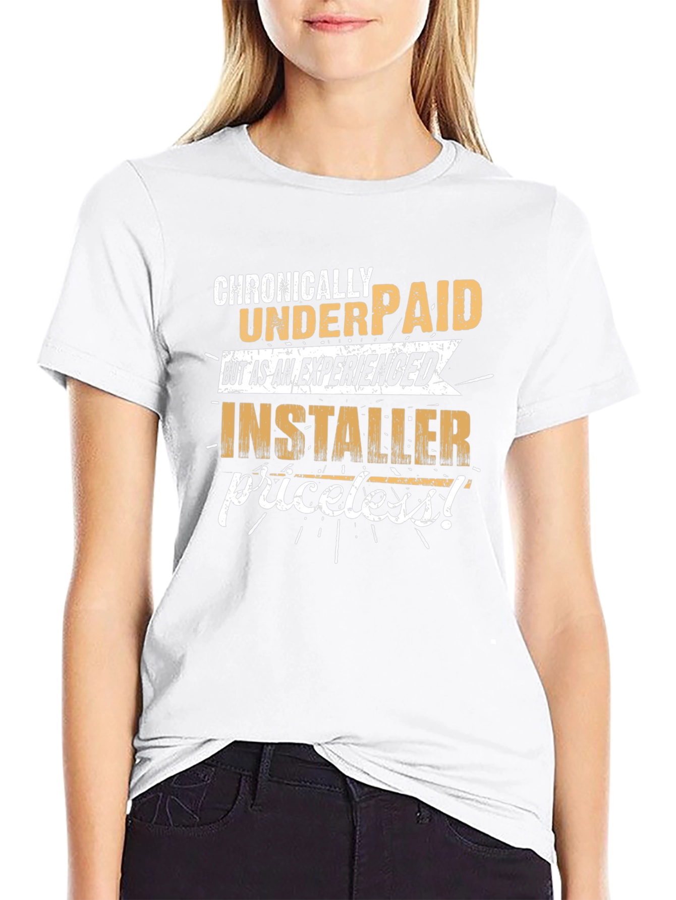 Chronically Underpaid Installer Graphic T-Shirt