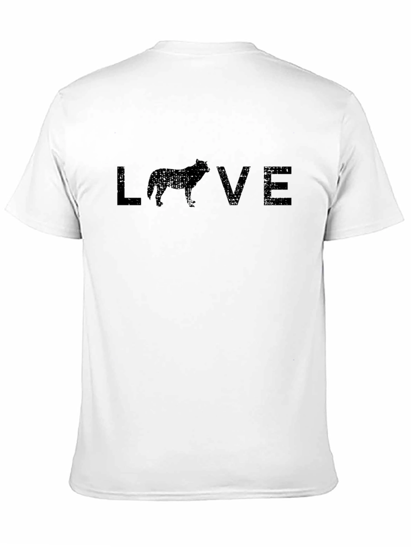 Wolf Love Graphic Tee - Mens Black T-Shirt