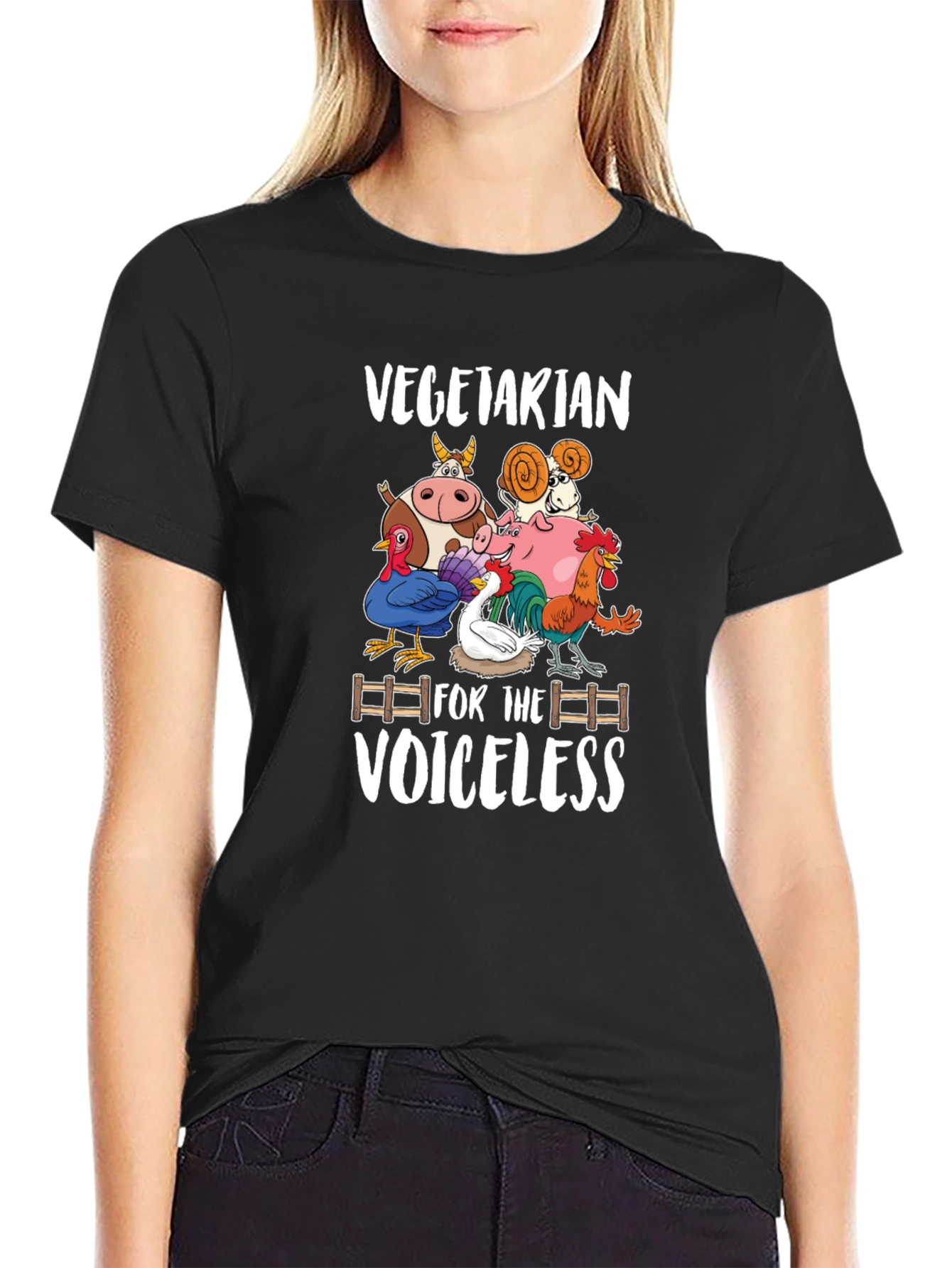 Vegetarian for the Voiceless Graphic T-Shirt