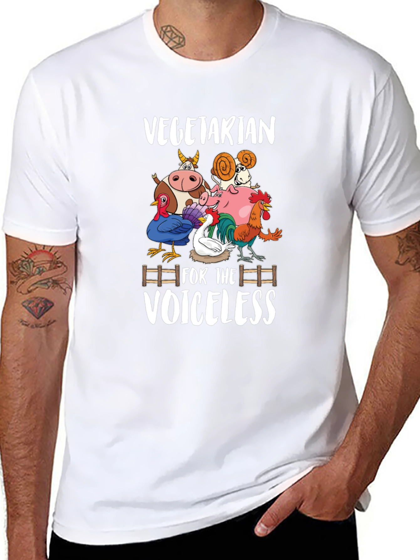 Vegetarian for the Voiceless Graphic T-Shirt