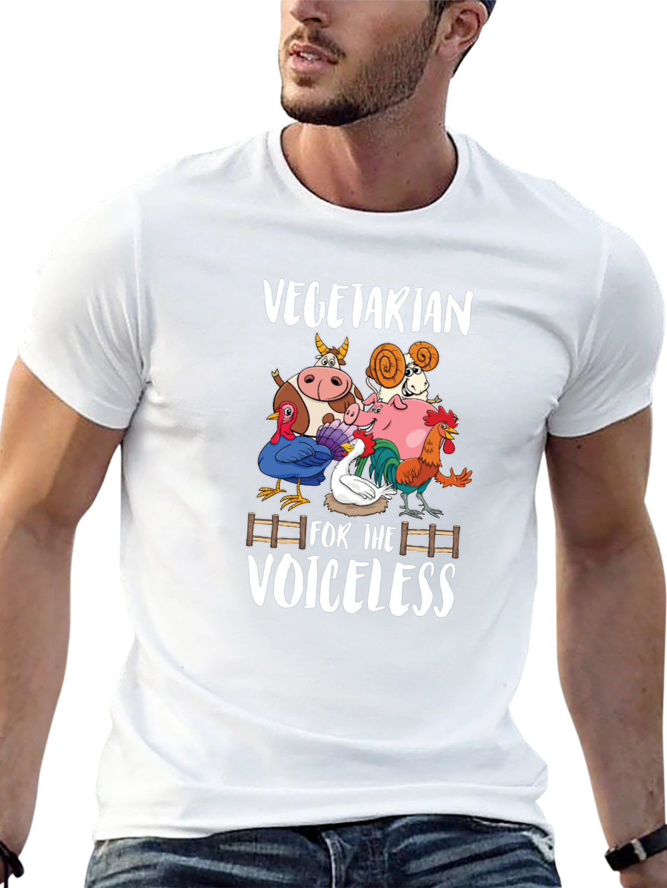 Vegetarian for the Voiceless Graphic T-Shirt