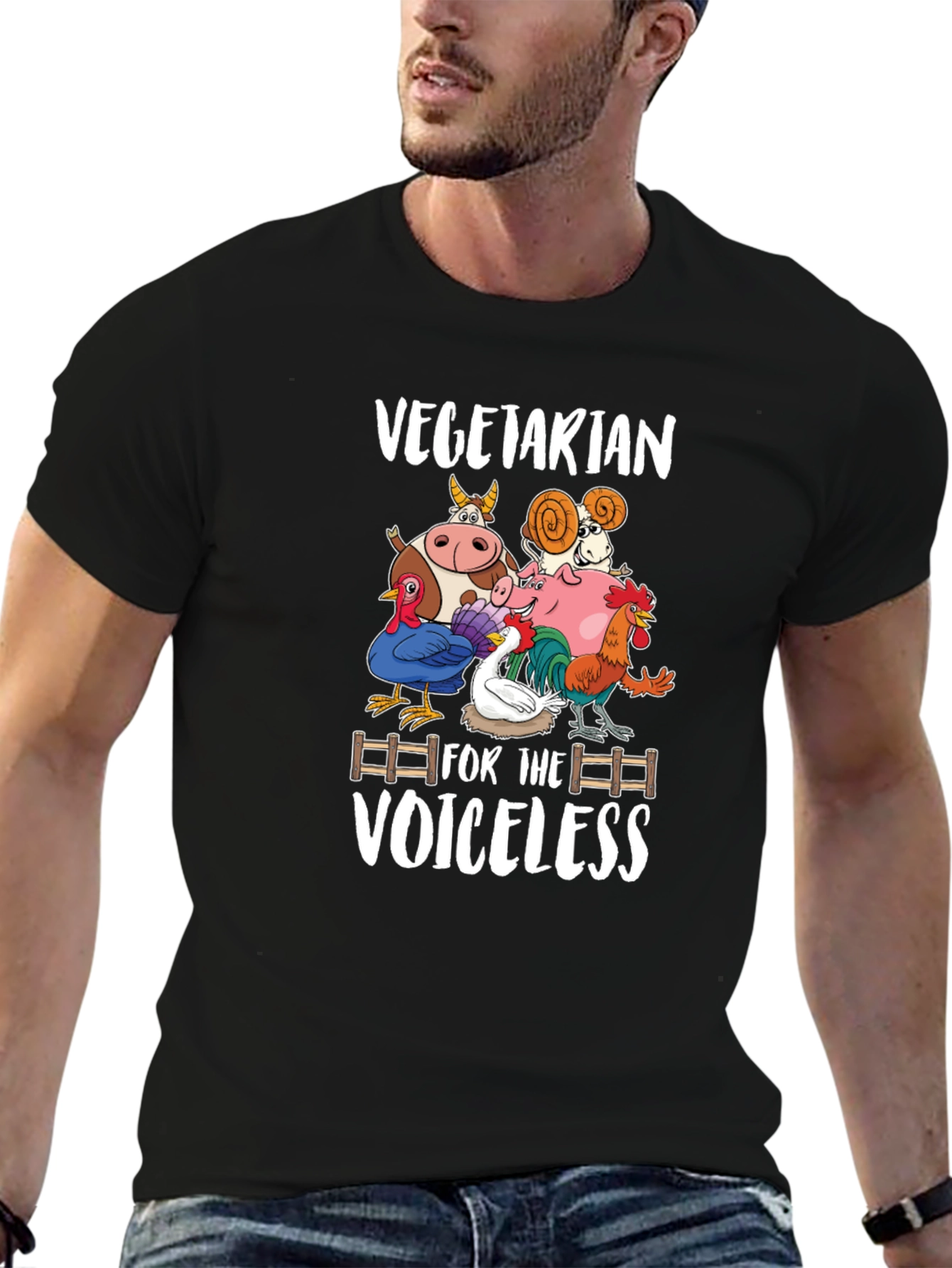 Vegetarian for the Voiceless Graphic T-Shirt